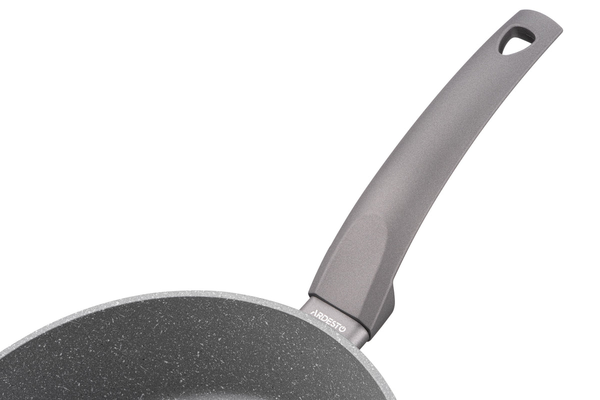Ardesto Deep Fry pan with lid Gemini Gourmet Apulia, 26cm, aluminium, gray