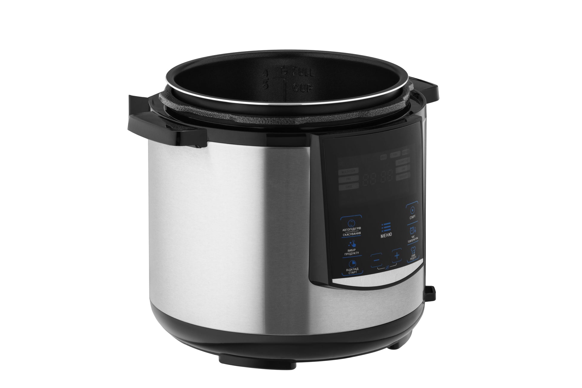 Ardesto pressure cooker, 900W, bowl-6l, electronic control, recipes book, iron/plastic, silver
