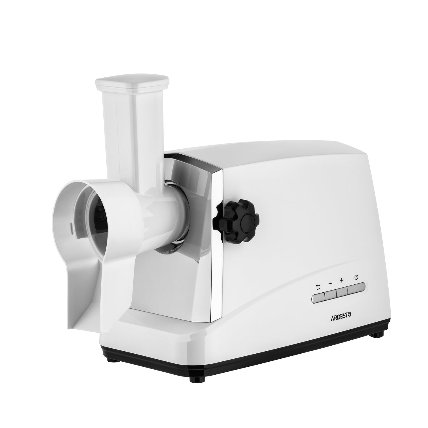ARDESTO Meat grinder , 1750W, 2kg/min, 3 cutting plates, sausages nozzle, 4 veg.slicer,  plastik, white-silver