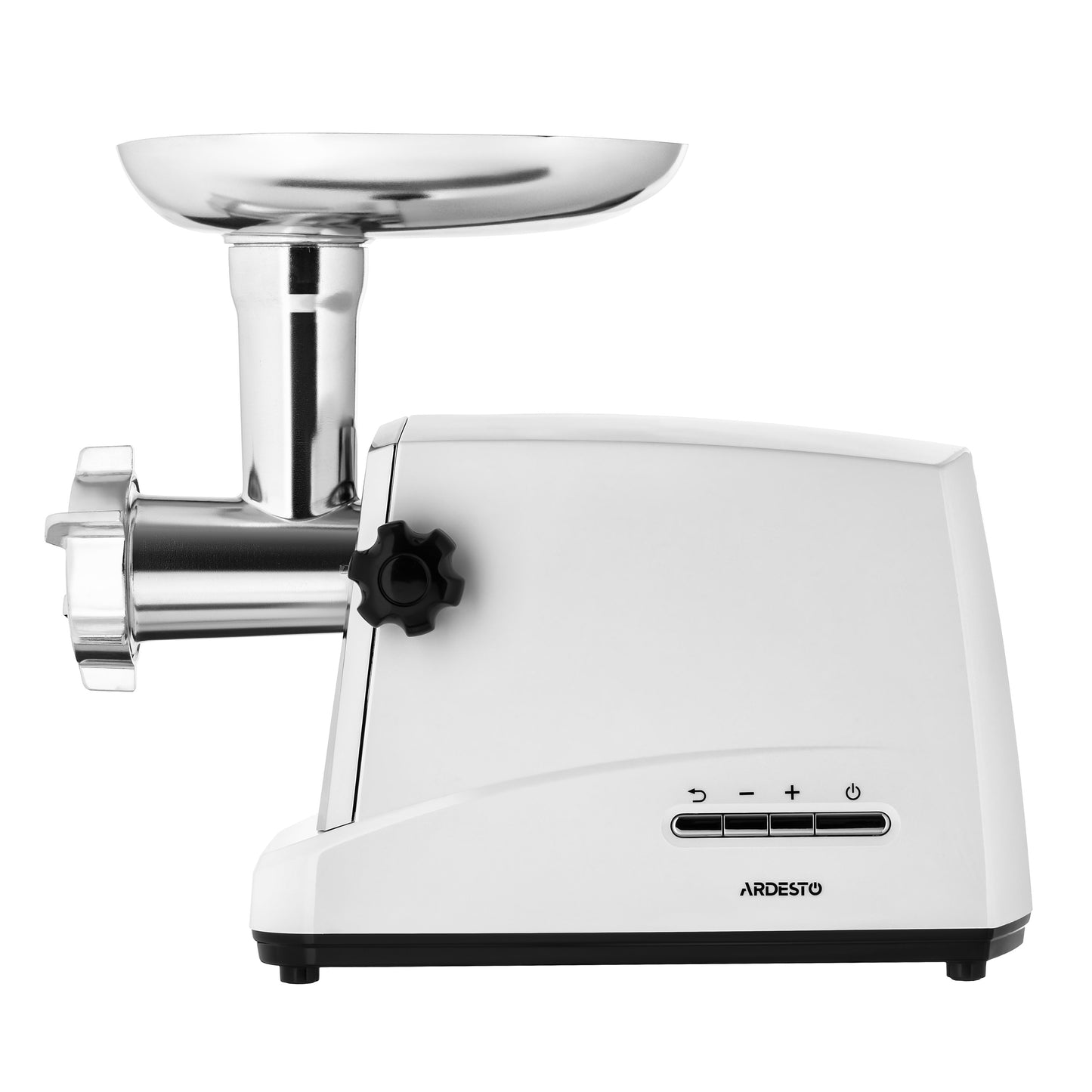 ARDESTO Meat grinder , 1750W, 2kg/min, 3 cutting plates, sausages nozzle, 4 veg.slicer,  plastik, white-silver