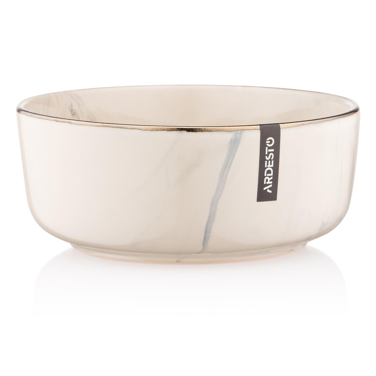 Ardesto Bowl  Marmo, 15.6cm, ceramics, beige