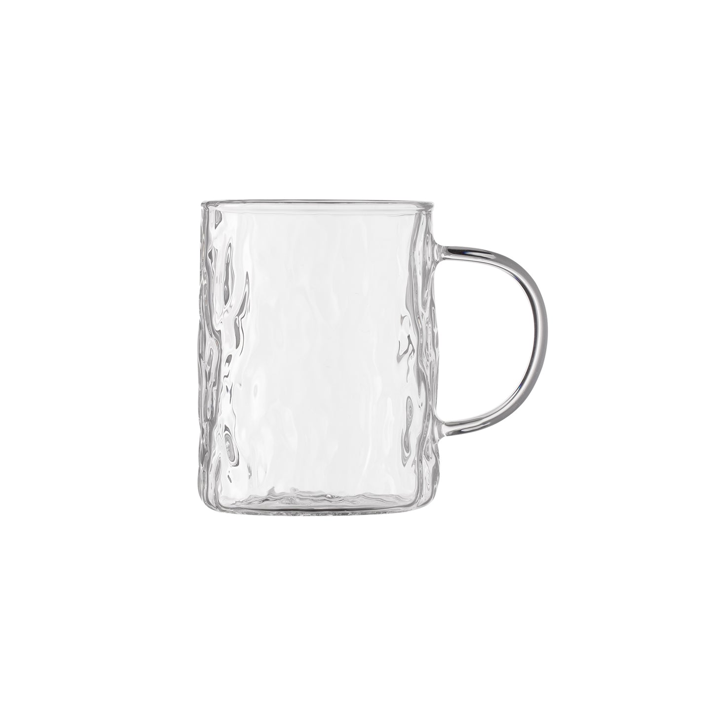 Ardesto Set of cups Shine mix, 260ml, 4pcs, borosilicate glass, transparent, golden, grey, pearlescent