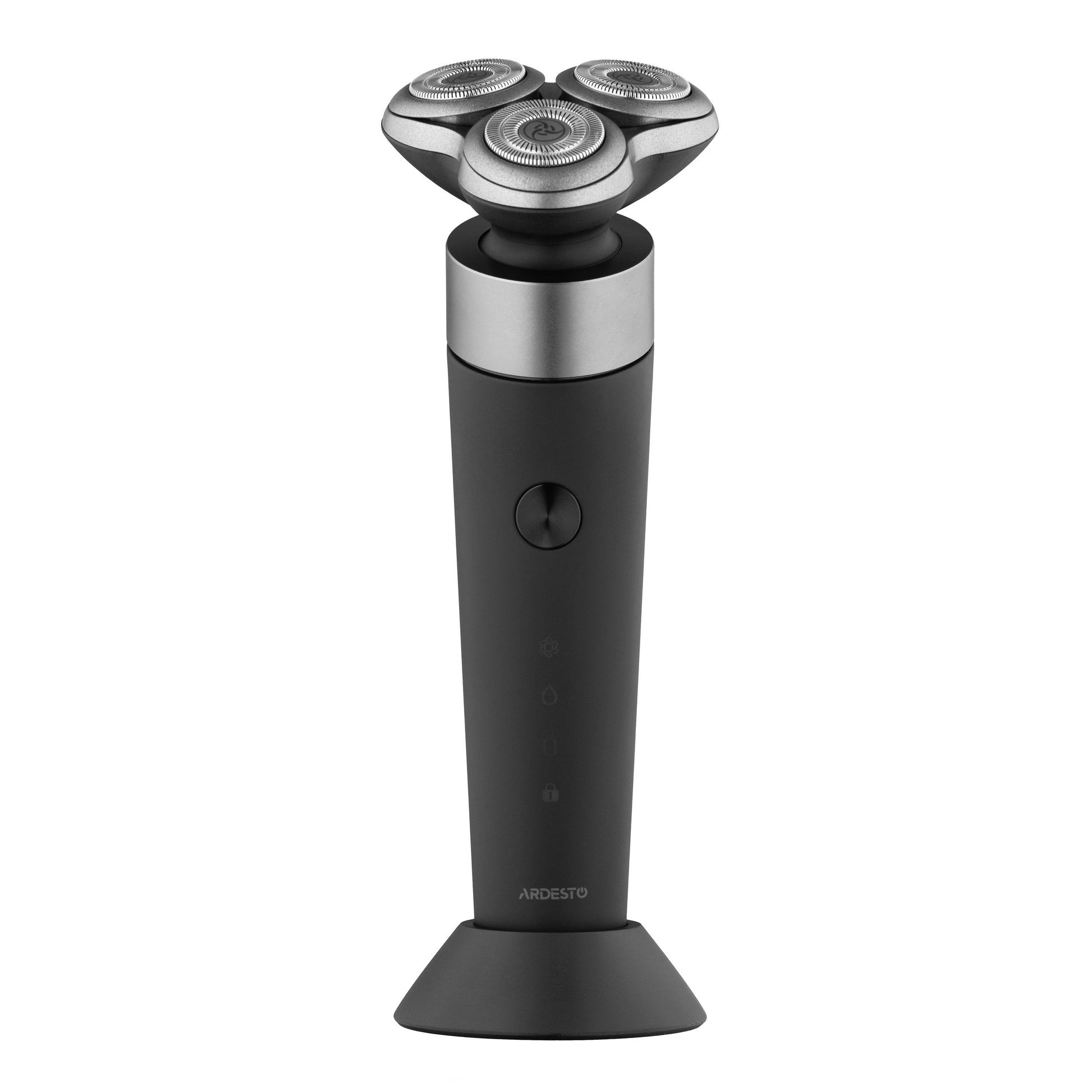 Ardesto electric shaver rotary, 5V,  
razor head-3, Li-Ion, dry+wet, black