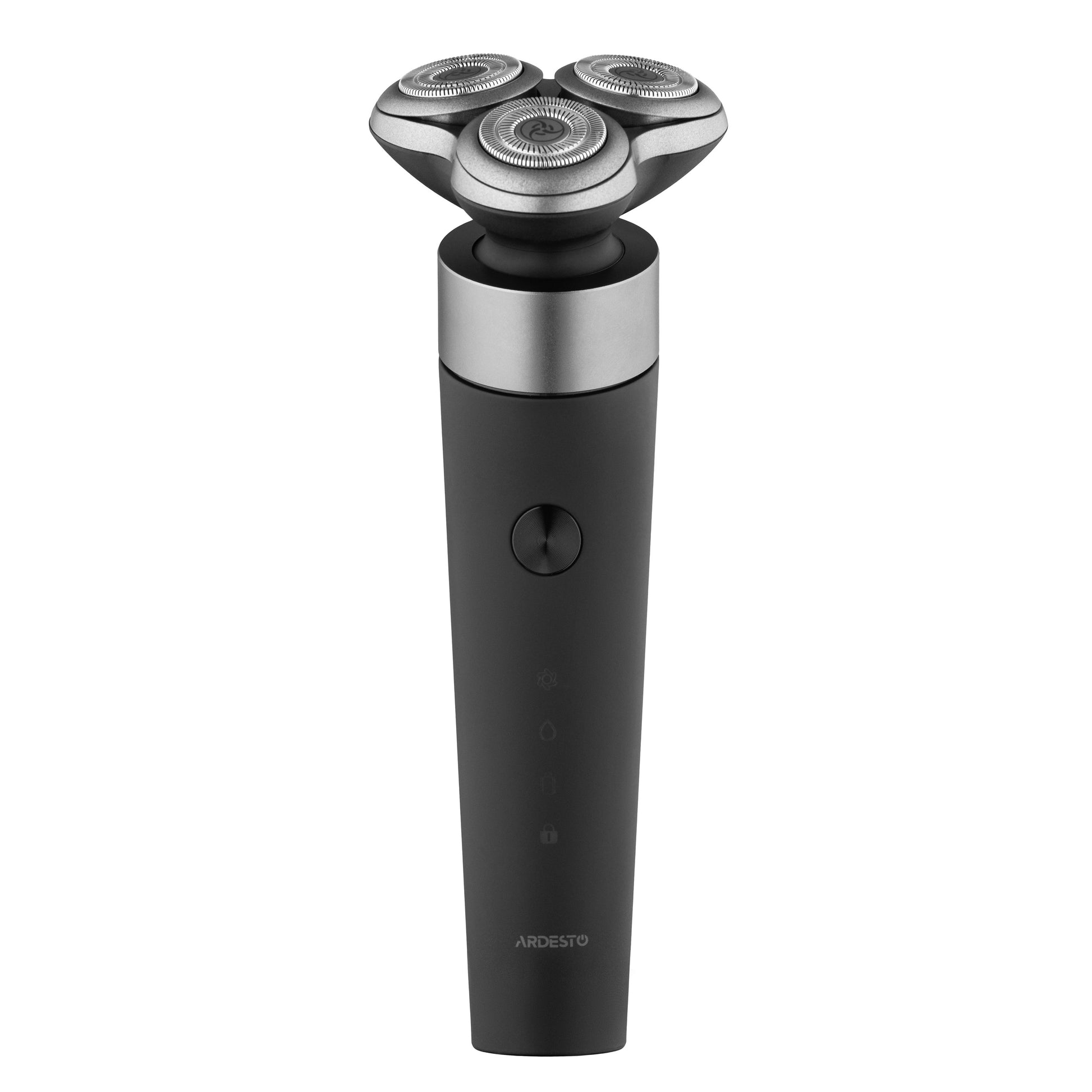 Ardesto electric shaver rotary, 5V,  
razor head-3, Li-Ion, dry+wet, black