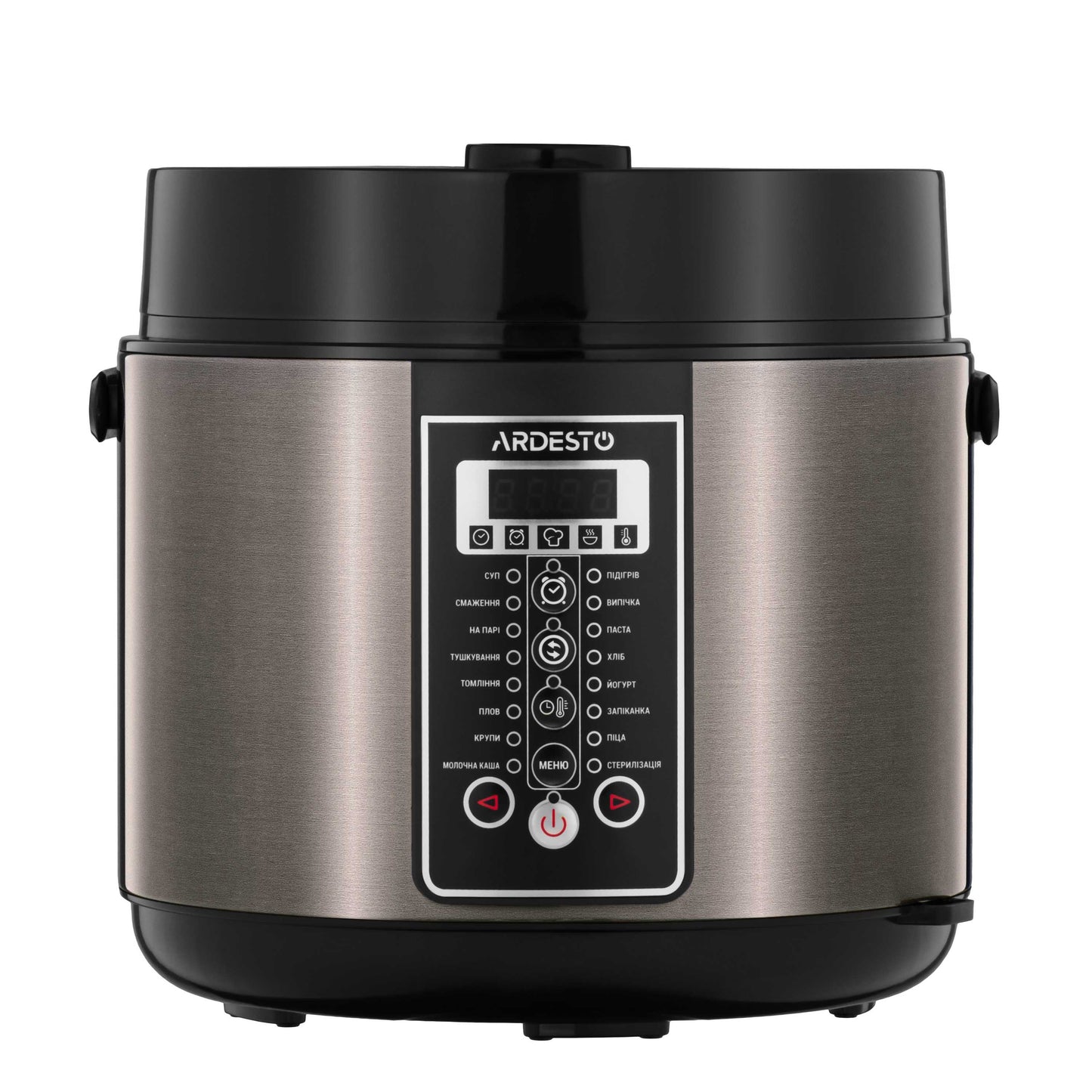 ARDESTO Multicooker, 860W, bowl-5L, electronic control, recipes book, inox+ plastic, bronz