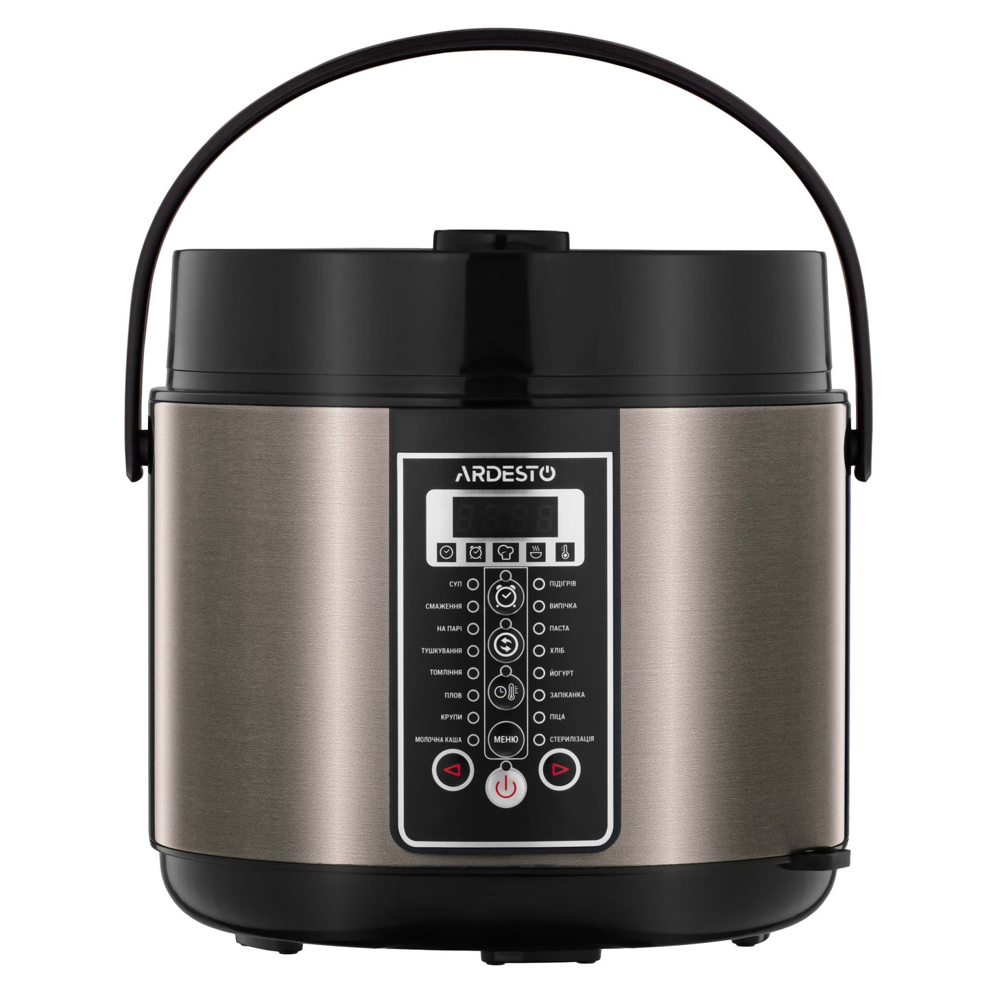 ARDESTO Multicooker, 860W, bowl-5L, electronic control, recipes book, inox+ plastic, bronz