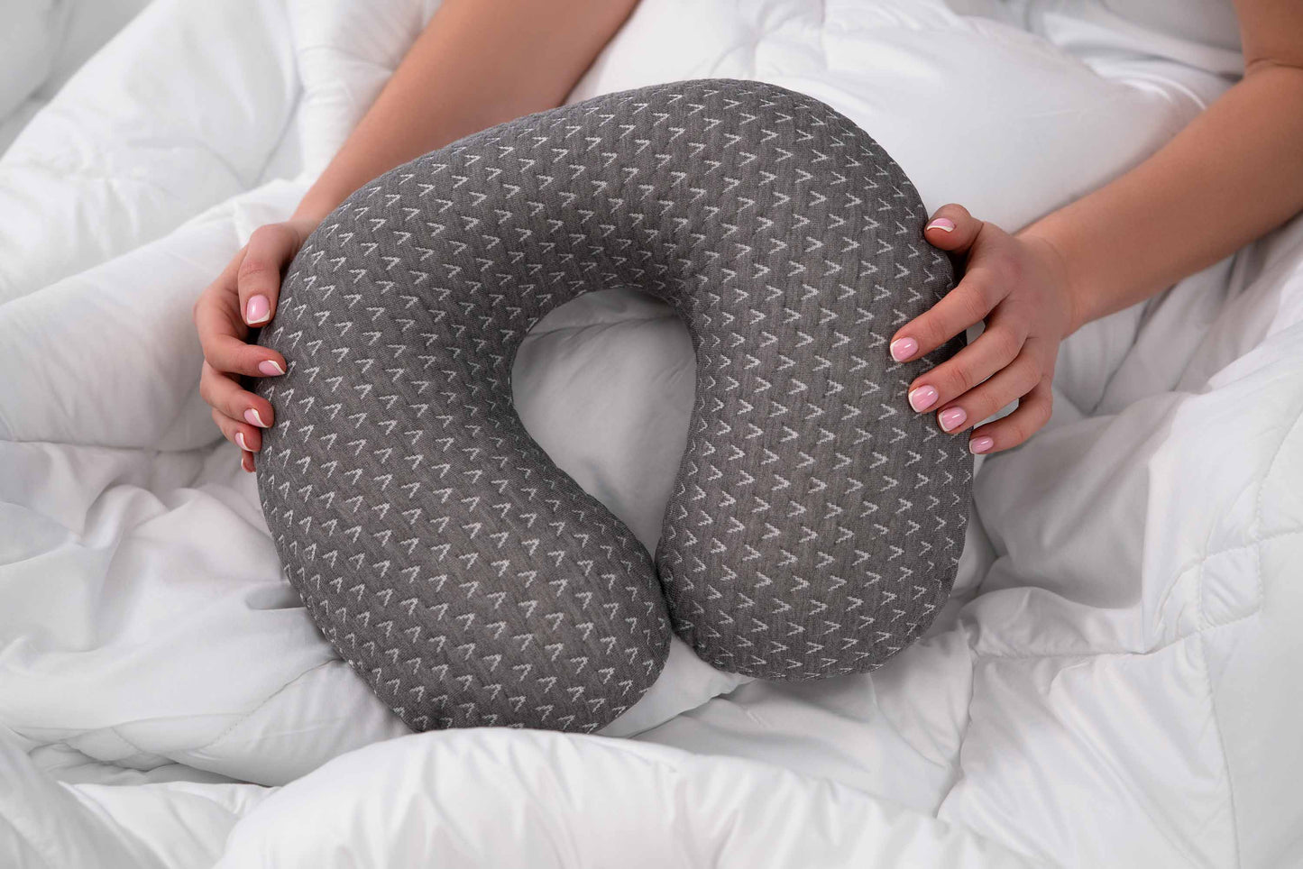 Ardesto Neck pillow Sleepwell Travel, 34х29х10cm, aircell memory foam, grey
