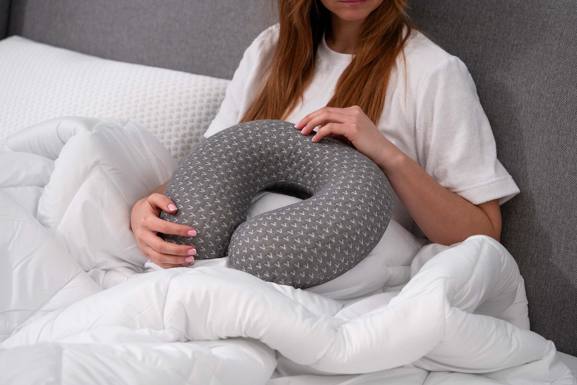 Ardesto Neck pillow Sleepwell Travel, 34х29х10cm, aircell memory foam, grey