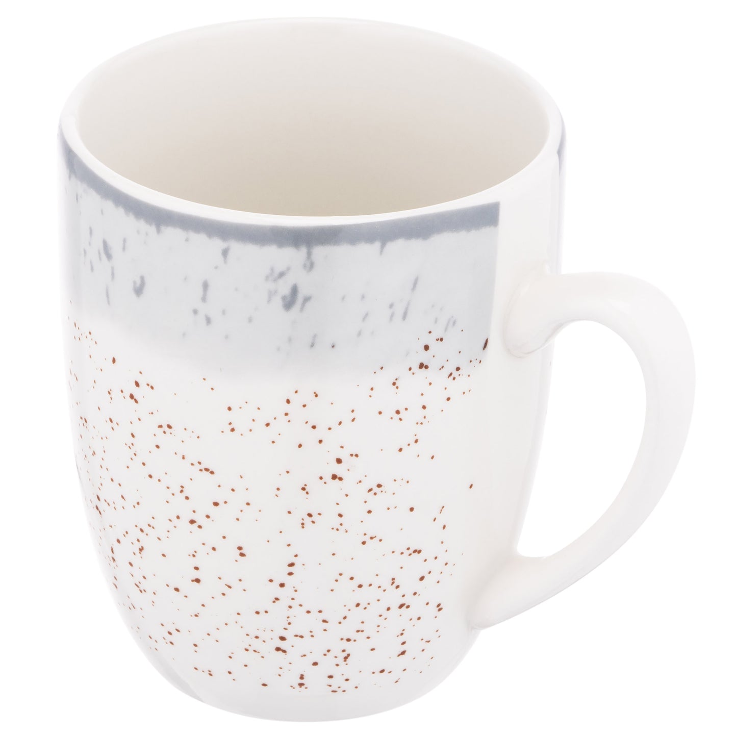 Ardesto Mug Siena, 360ml, porcelain, white-gray