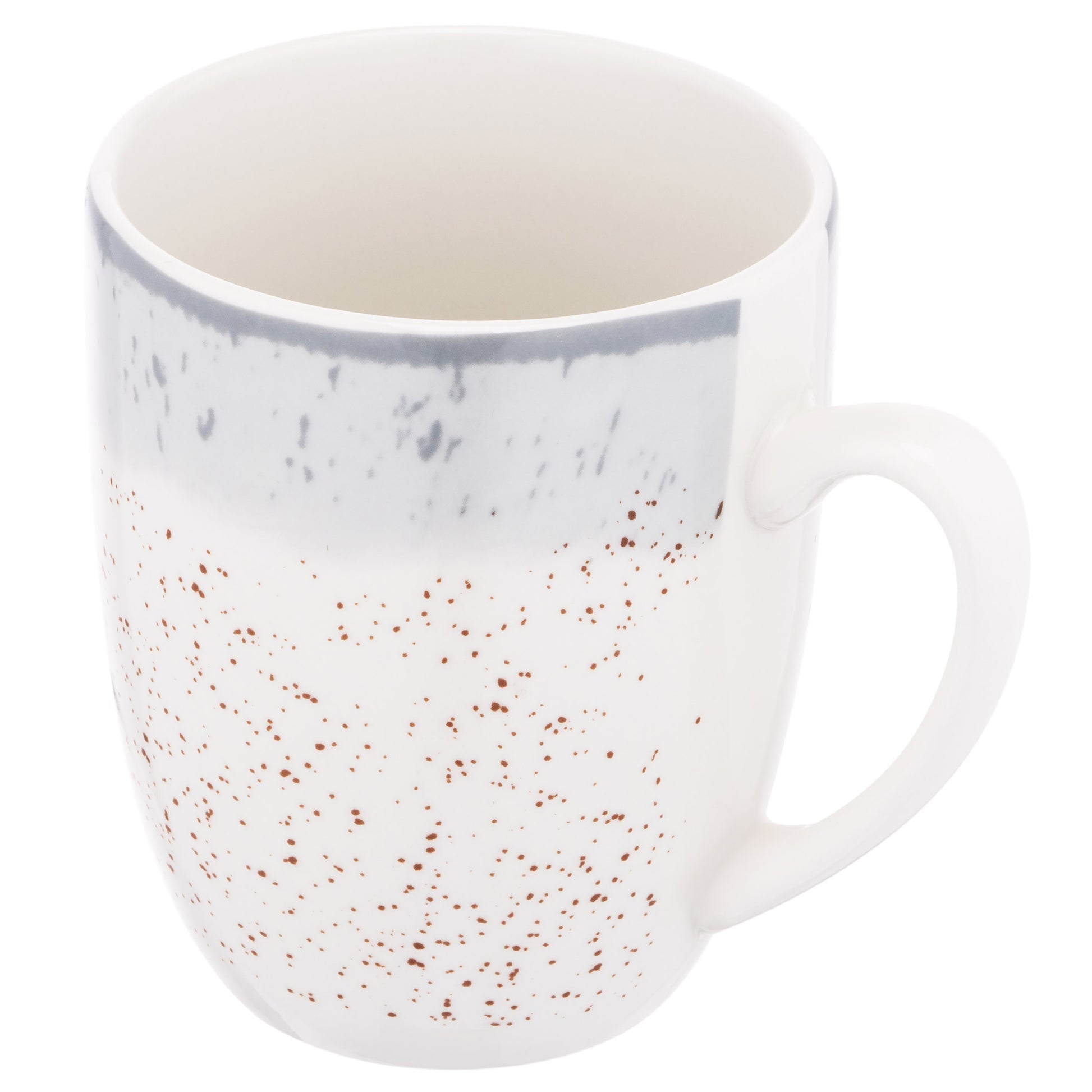 Ardesto Mug Siena, 360ml, porcelain, white-gray