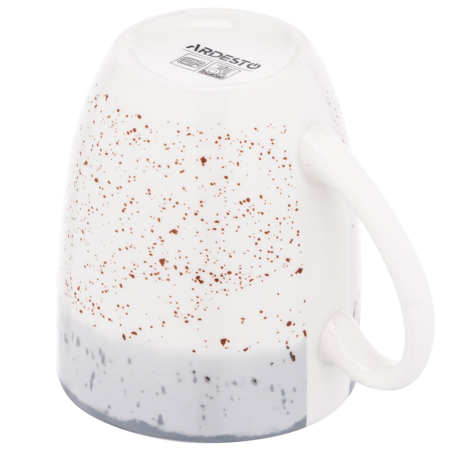 Ardesto Mug Siena, 360ml, porcelain, white-gray
