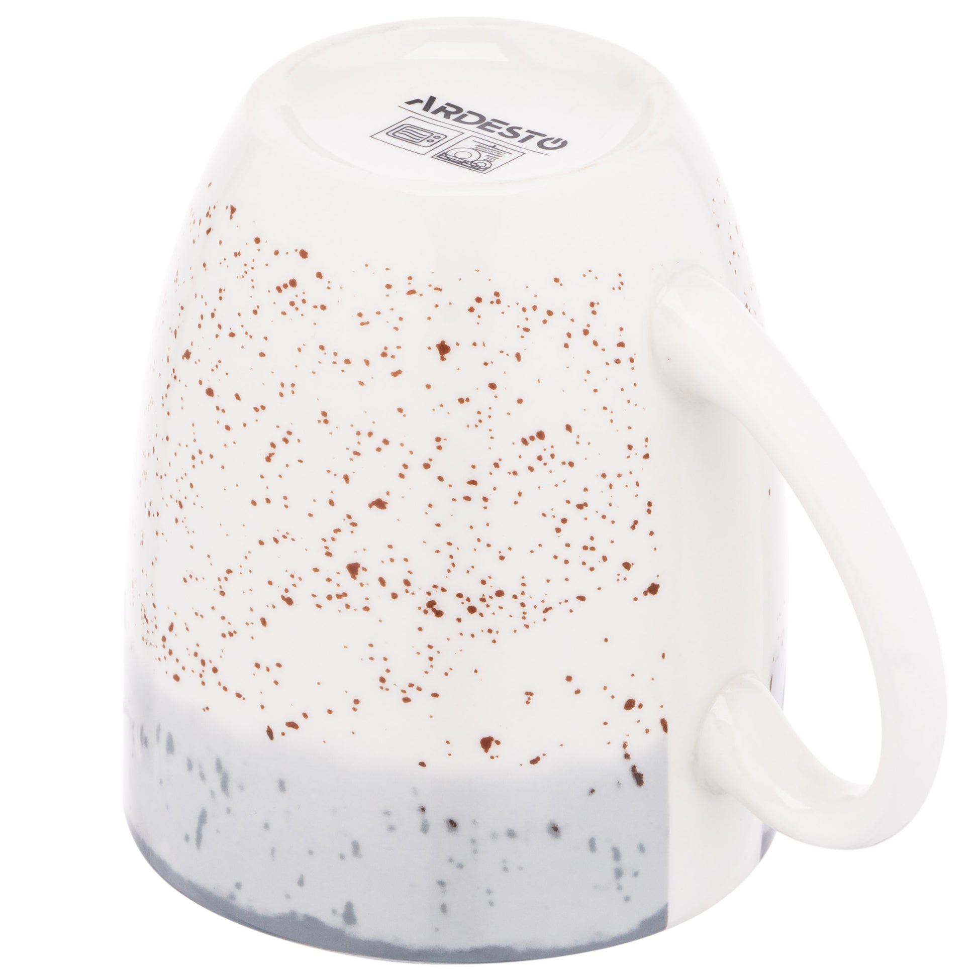 Ardesto Mug Siena, 360ml, porcelain, white-gray