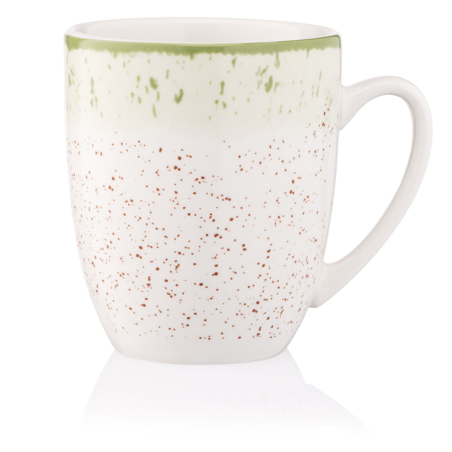 Ardesto Mug Siena, 360ml, porcelain, white-green