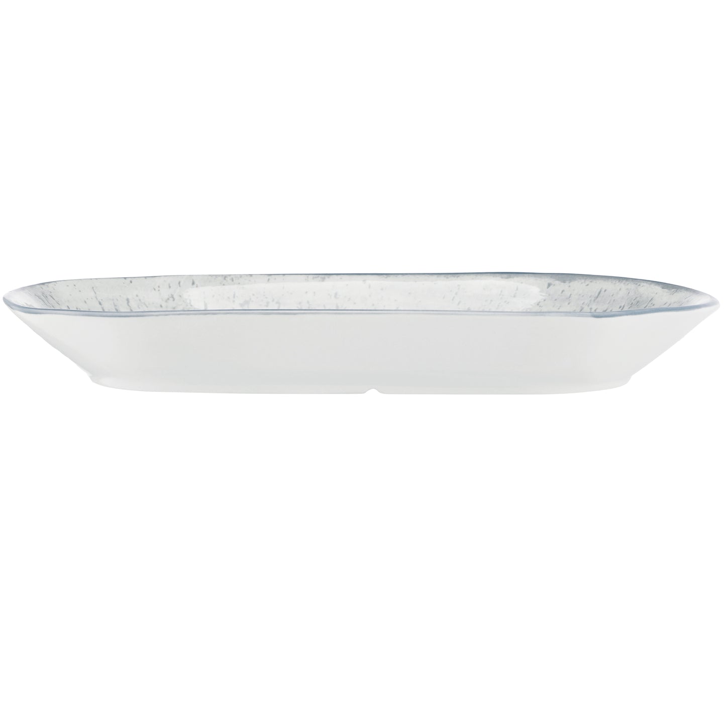 Ardesto Plate Siena, 32х18cm, porcelain, oval, white-gray