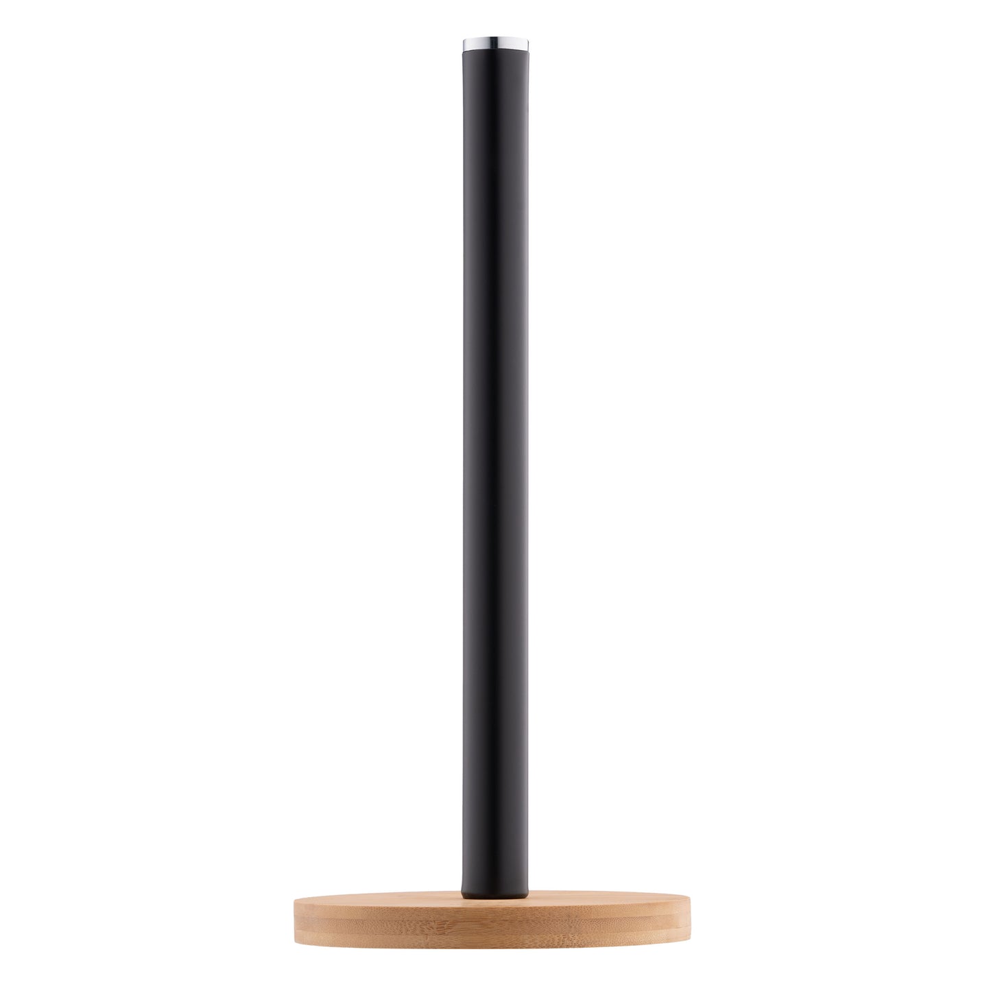 Ardesto Paper Towel Holder Midori 15х34cm, metal, bamboo, black