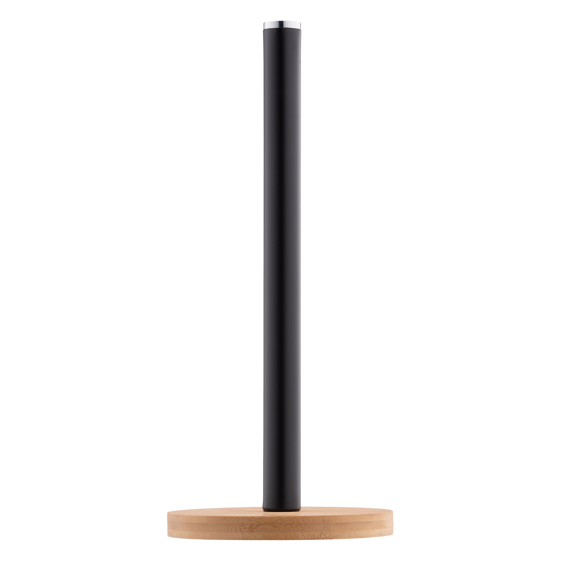 Ardesto Paper Towel Holder Midori 15х34cm, metal, bamboo, black