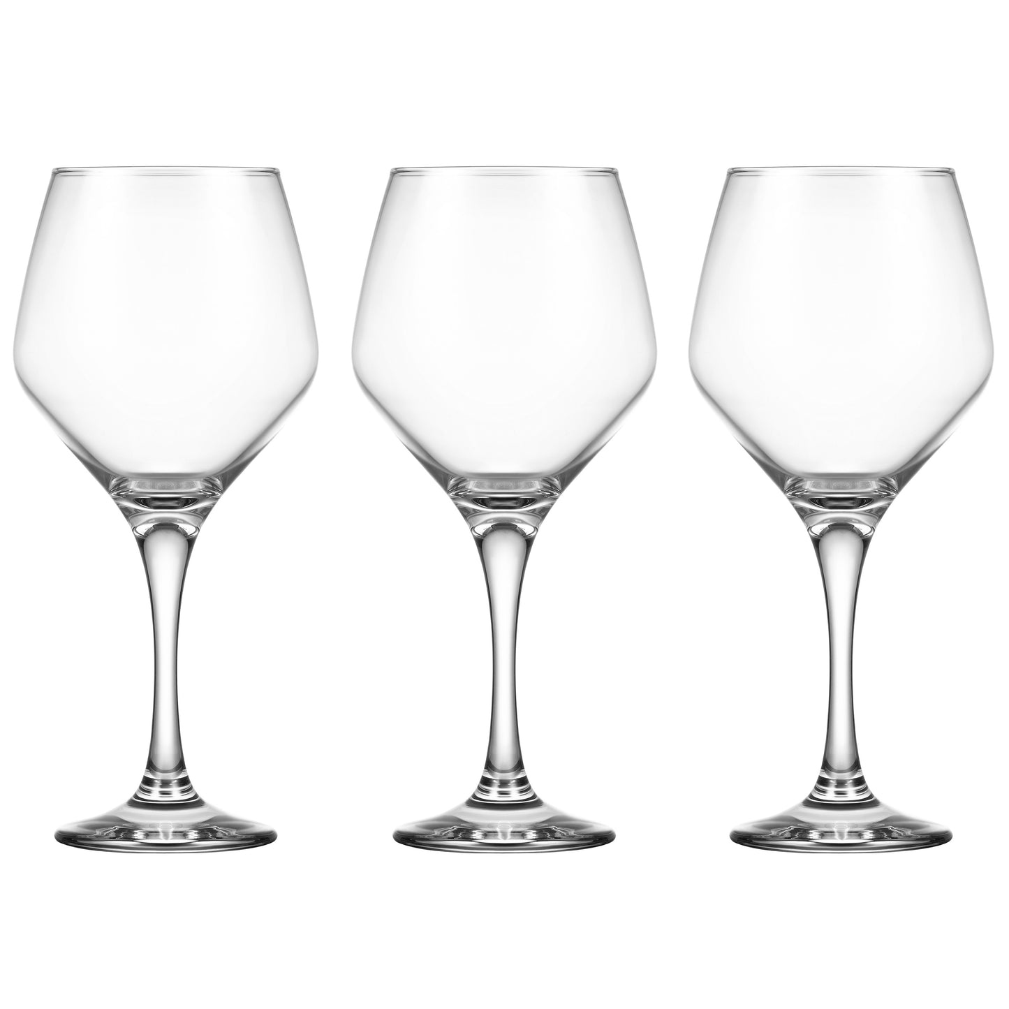 Ardesto Wine glasses set Loreto 440ml, 3pcs, glass, transparent