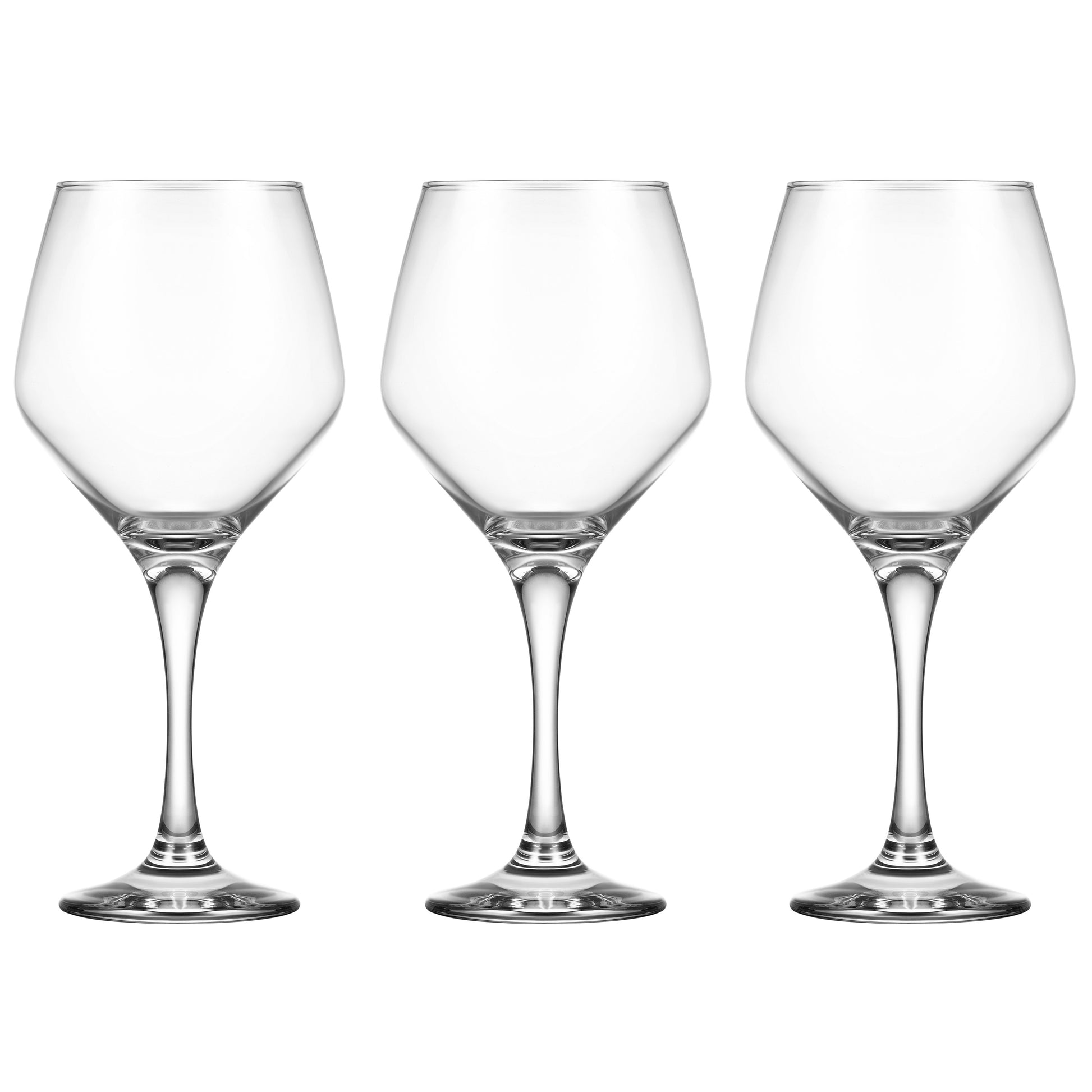Ardesto Wine glasses set Loreto 440ml, 3pcs, glass, transparent