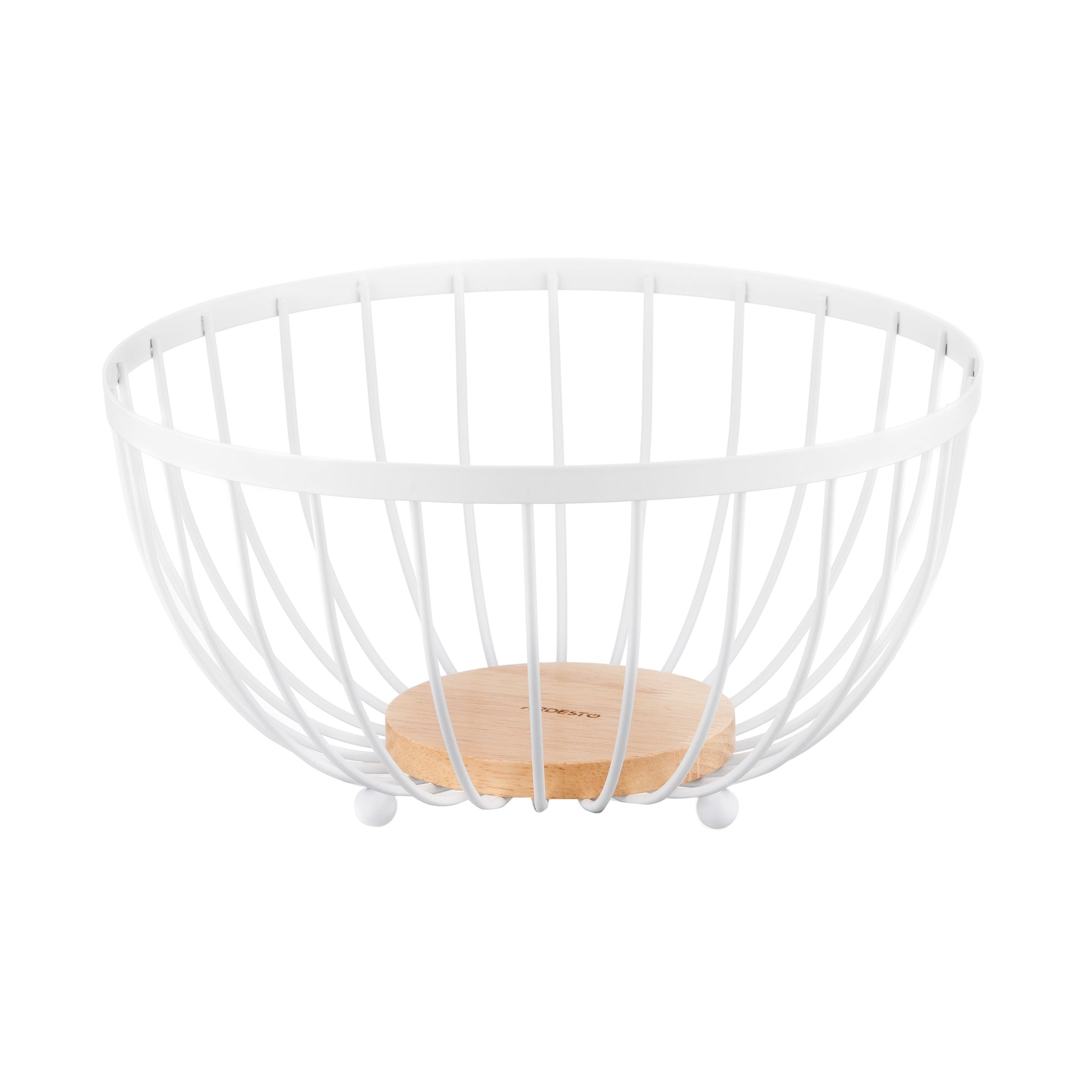 Ardesto Basket Midori 25х25х13cm, metal, wood, white