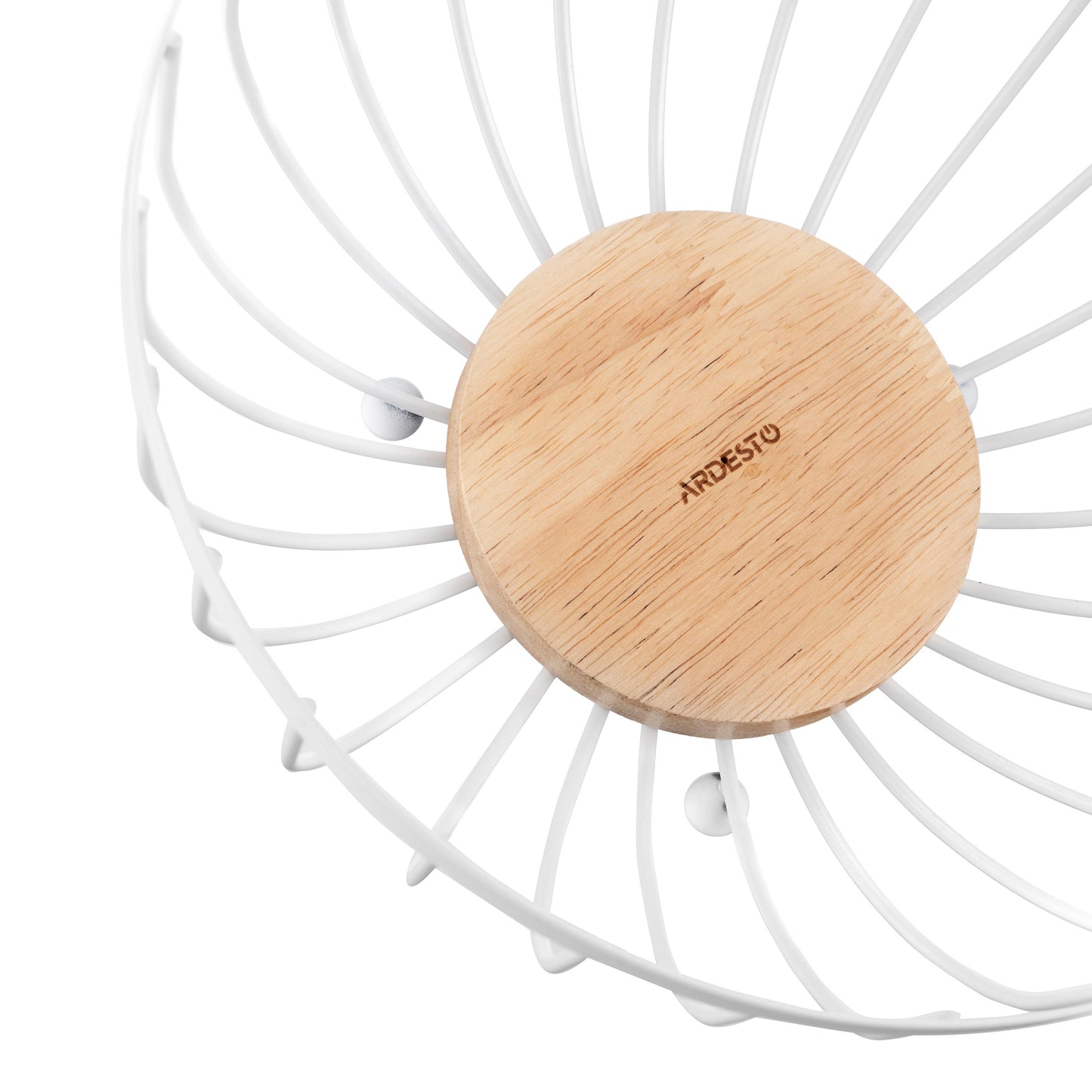 Ardesto Basket Midori 25х25х13cm, metal, wood, white