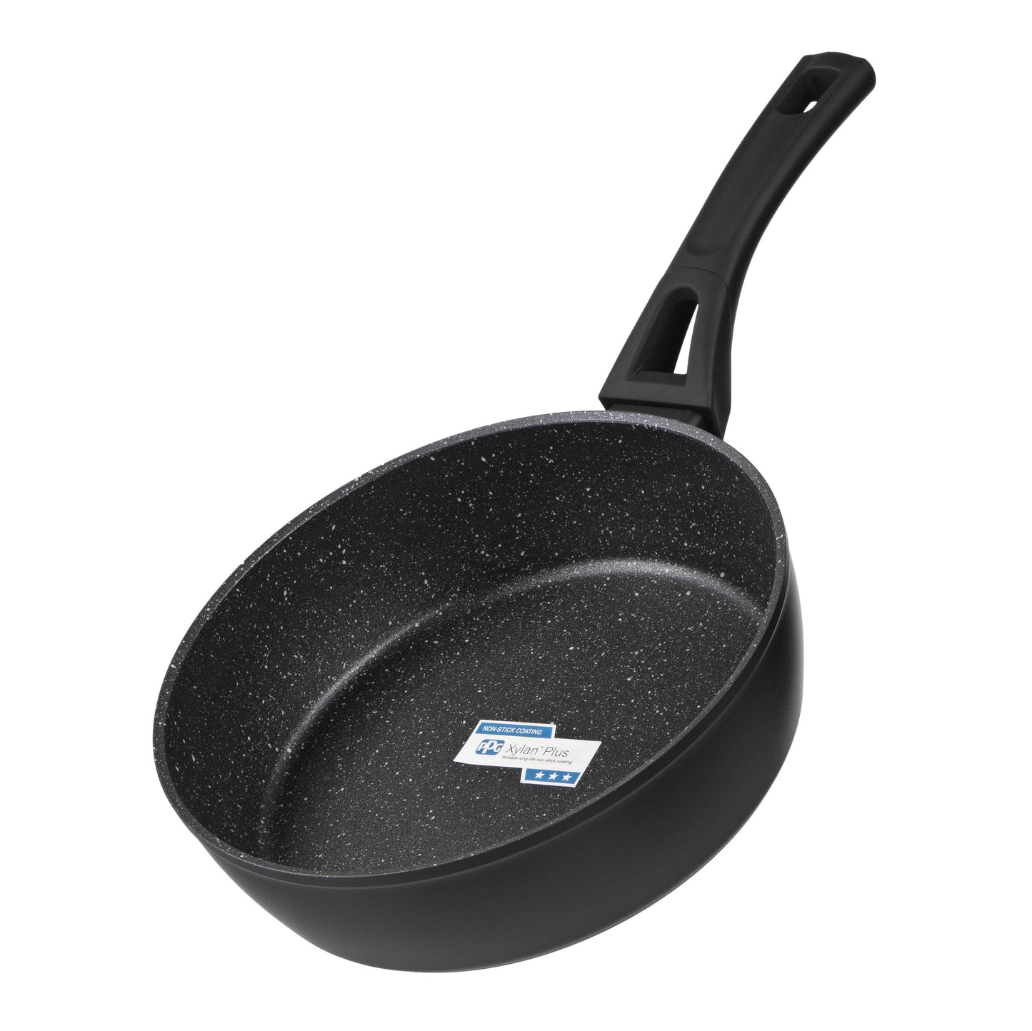 Ardesto Deep Fry pan with lid Gemini Livorno, 24cm, aluminium, black