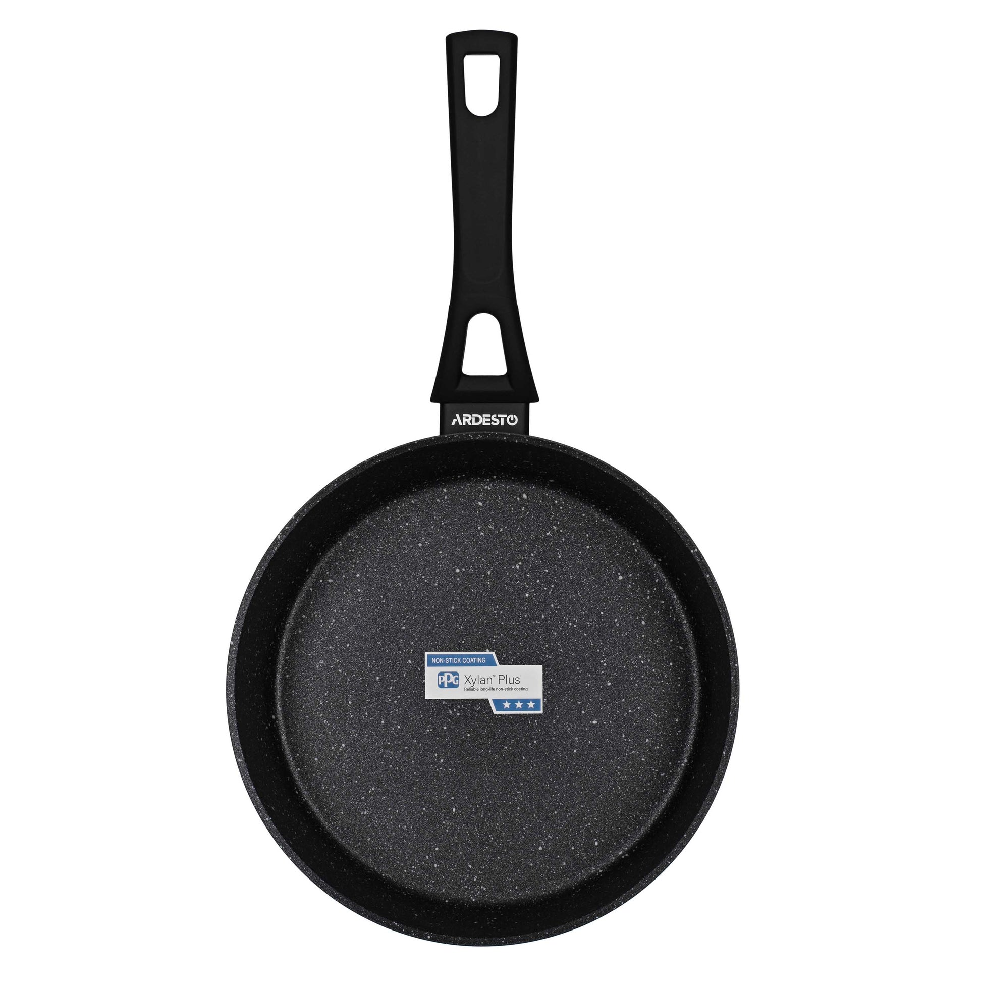 Ardesto Deep Fry pan with lid Gemini Livorno, 24cm, aluminium, black