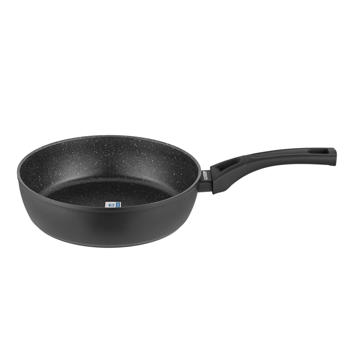 Ardesto Deep Fry pan with lid Gemini Livorno, 26cm, aluminium, black