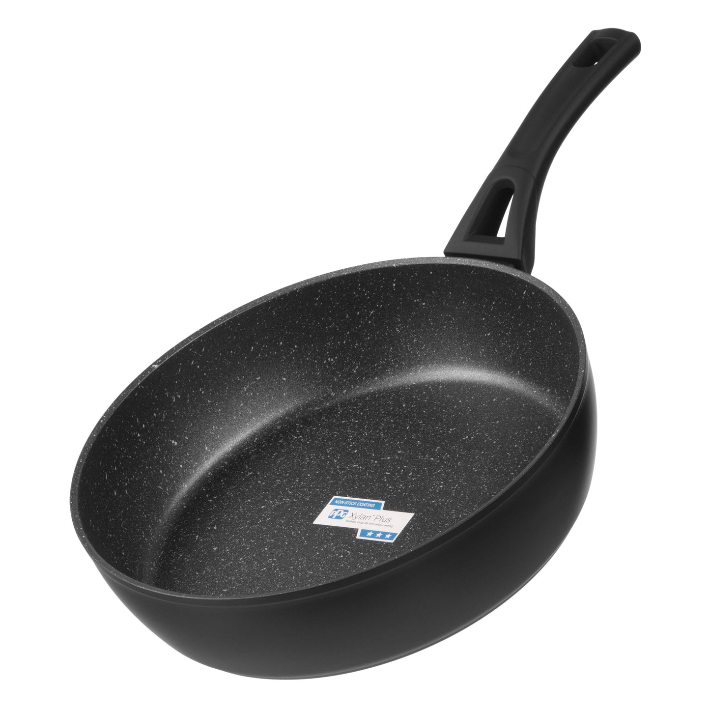 Ardesto Deep Fry pan with lid Gemini Livorno, 28cm, aluminium, black