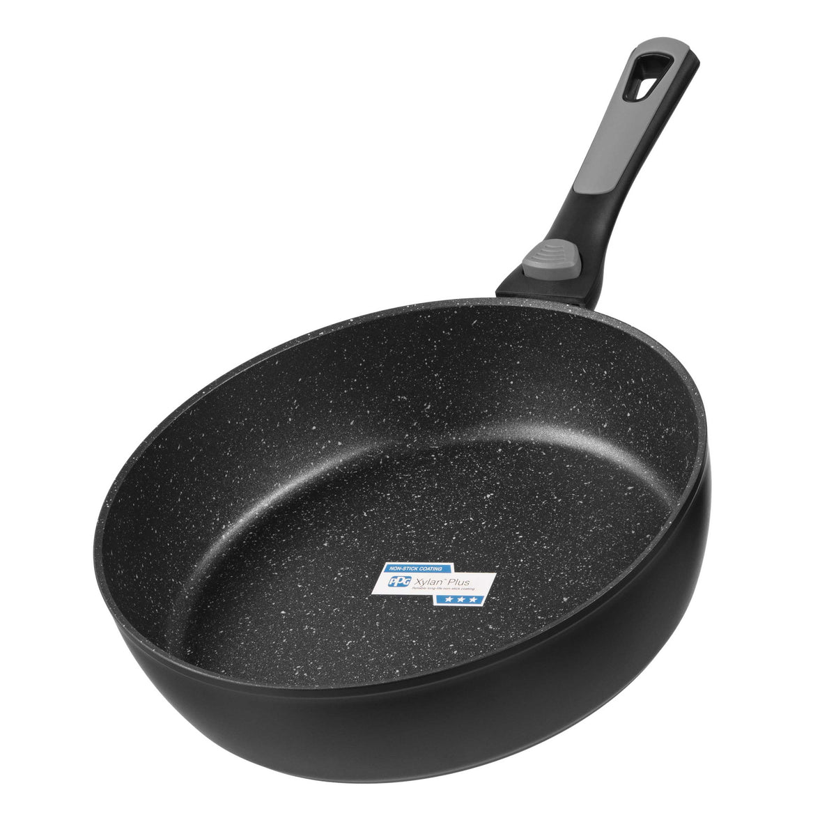 Ardesto Deep Fry pan with removable handle Gemini Bari, 28cm, aluminium, black