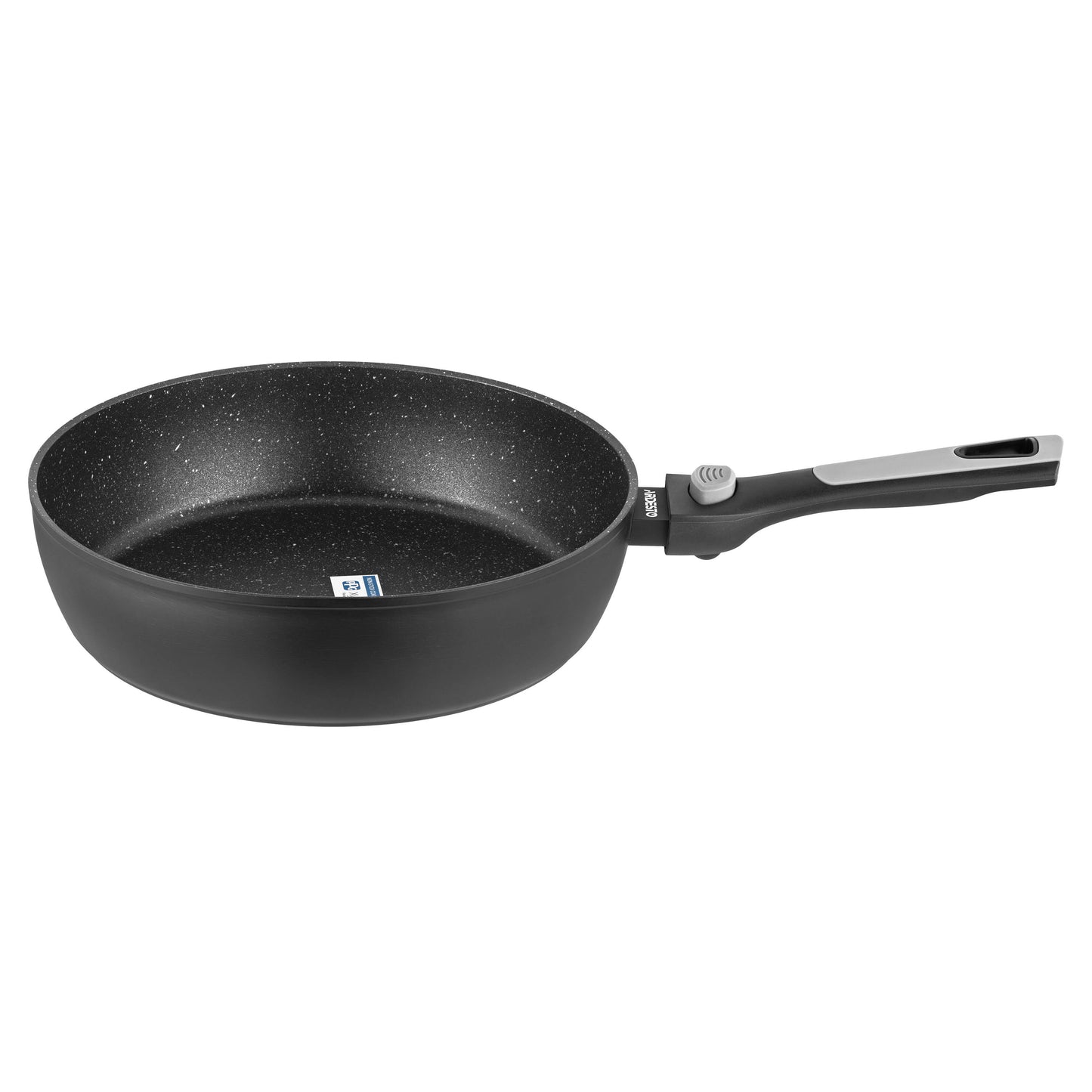 Ardesto Deep Fry pan with removable handle Gemini Bari, 28cm, aluminium, black
