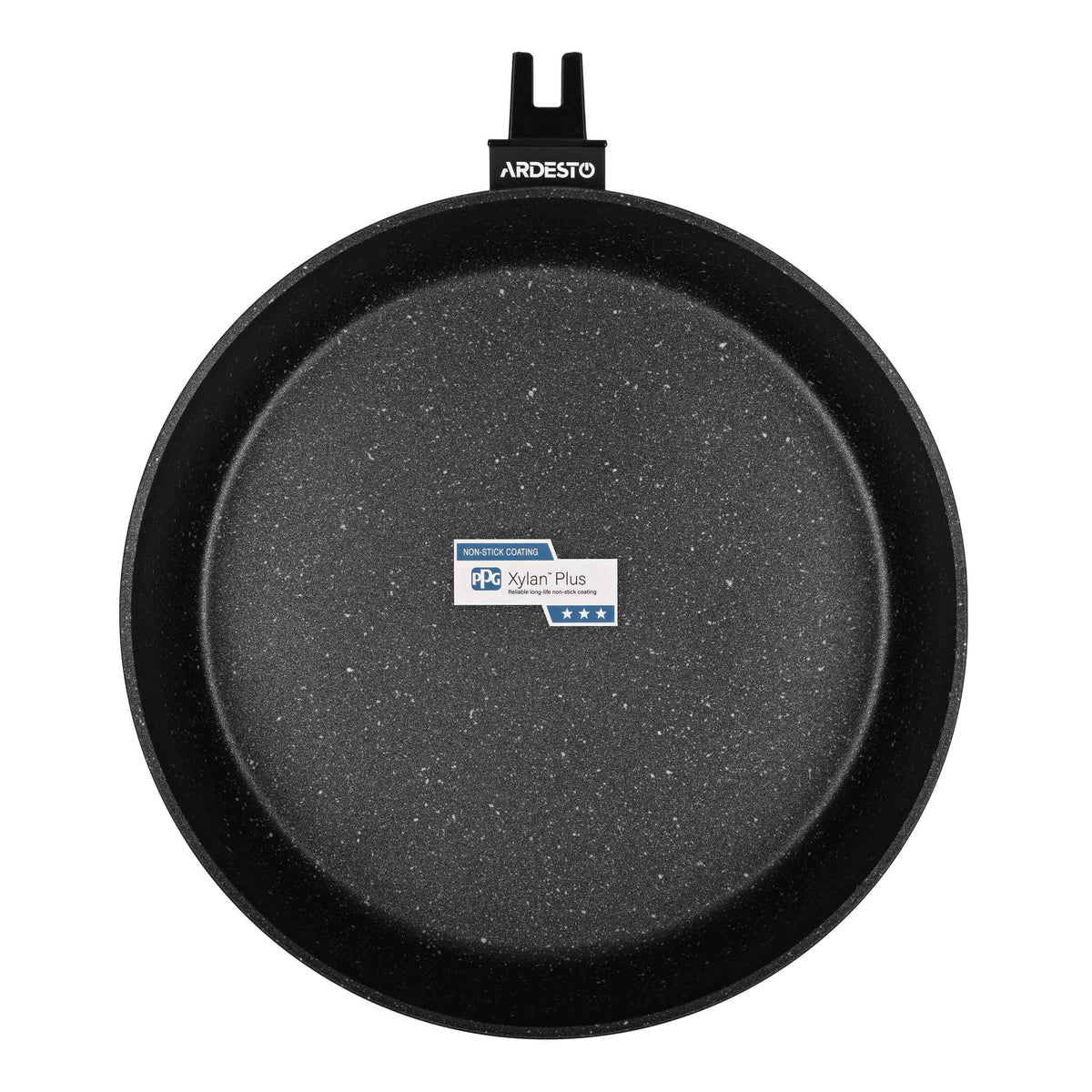 Ardesto Deep Fry pan with removable handle Gemini Bari, 28cm, aluminium, black
