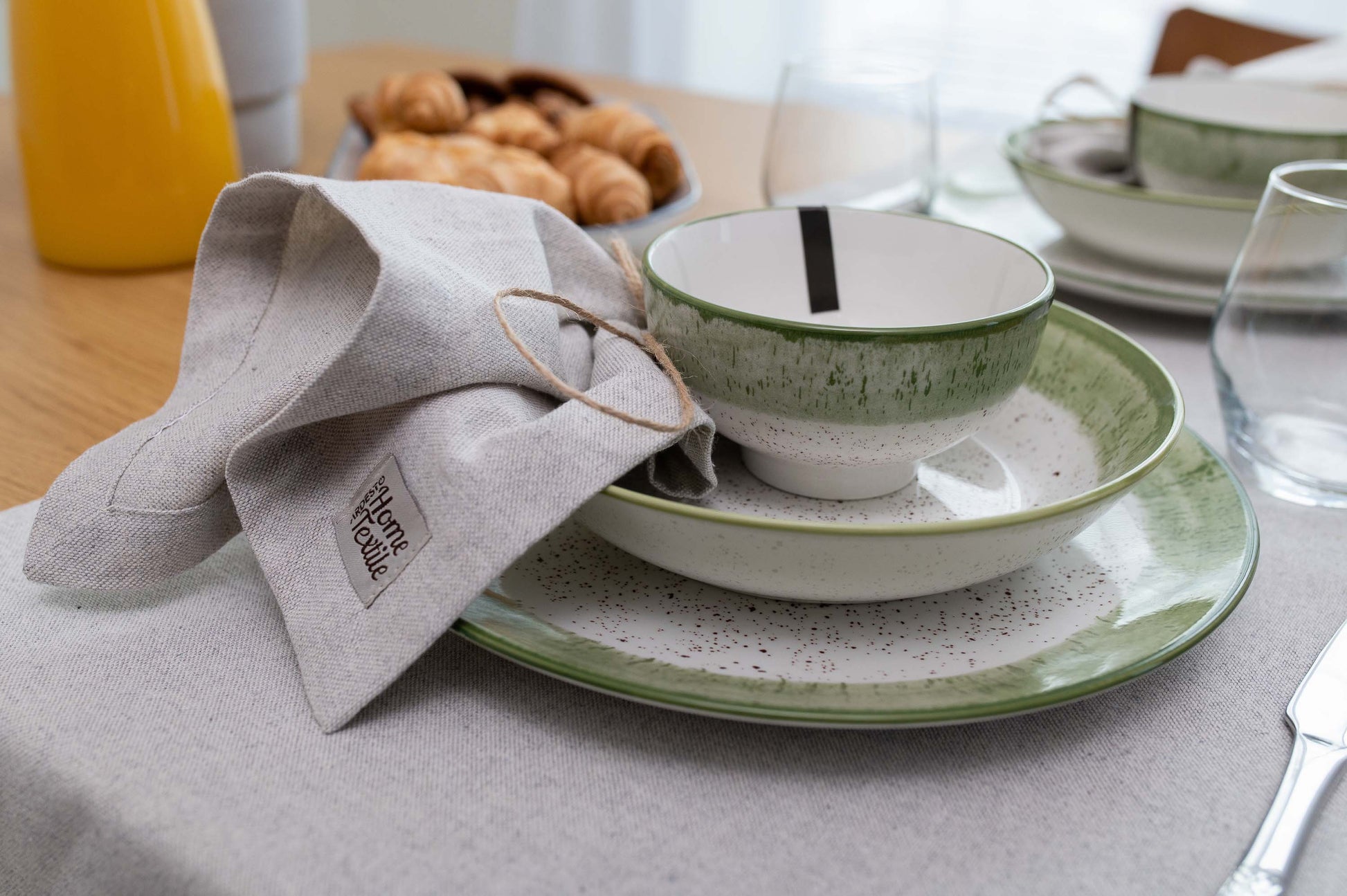 Ardesto Dinner plate Siena, 27cm, porcelain, white