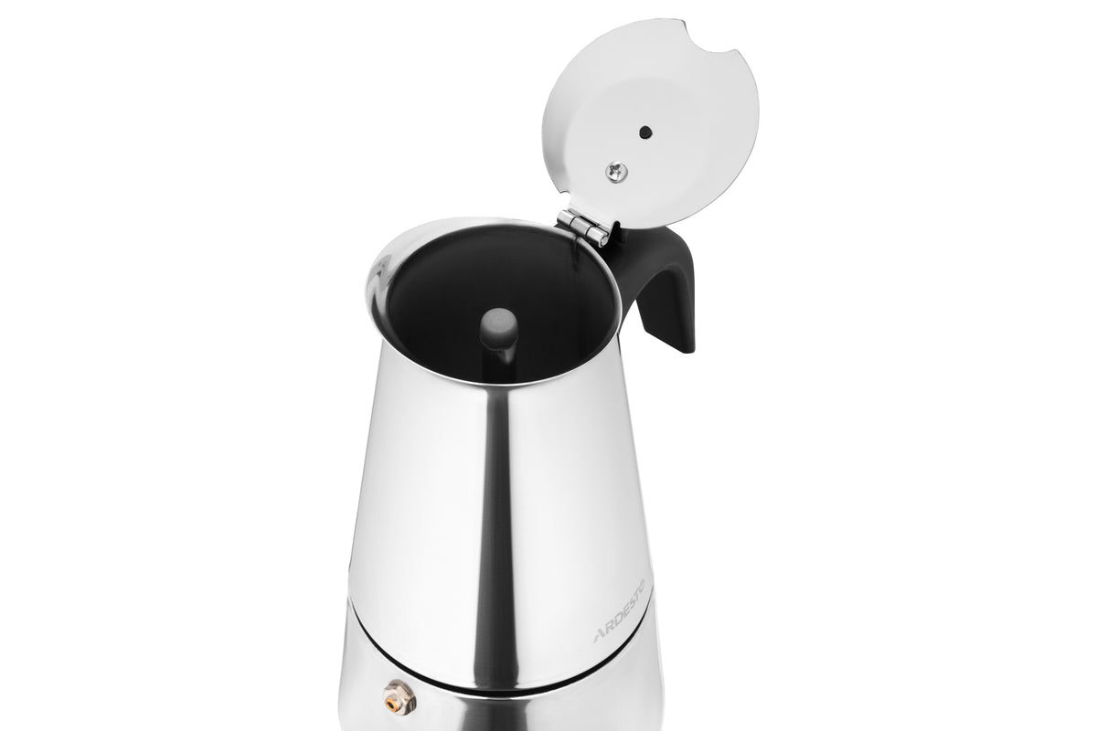 Ardesto Coffee Maker Gemini Apulia, 0.2l, 4 cups, stainless steel
