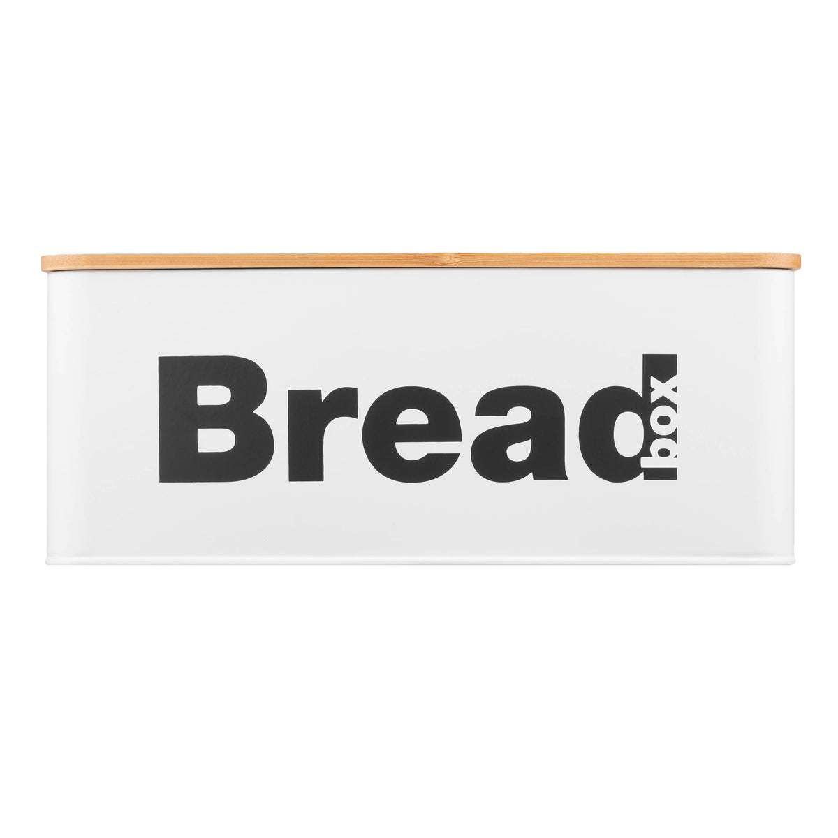Ardesto Bread bin Midori 33х18х13cm, metal, bamboo, white