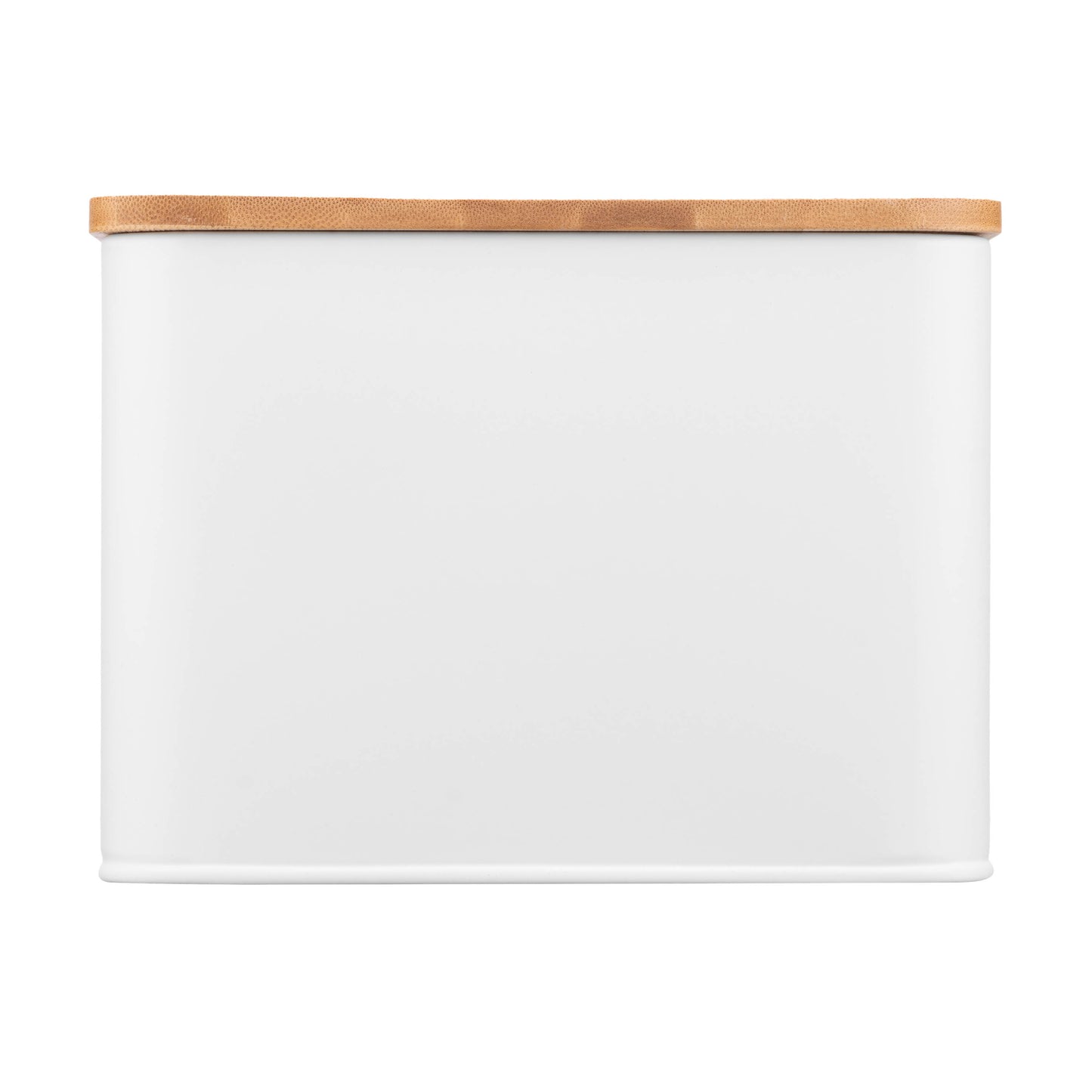 Ardesto Bread bin Midori 33х18х13cm, metal, bamboo, white