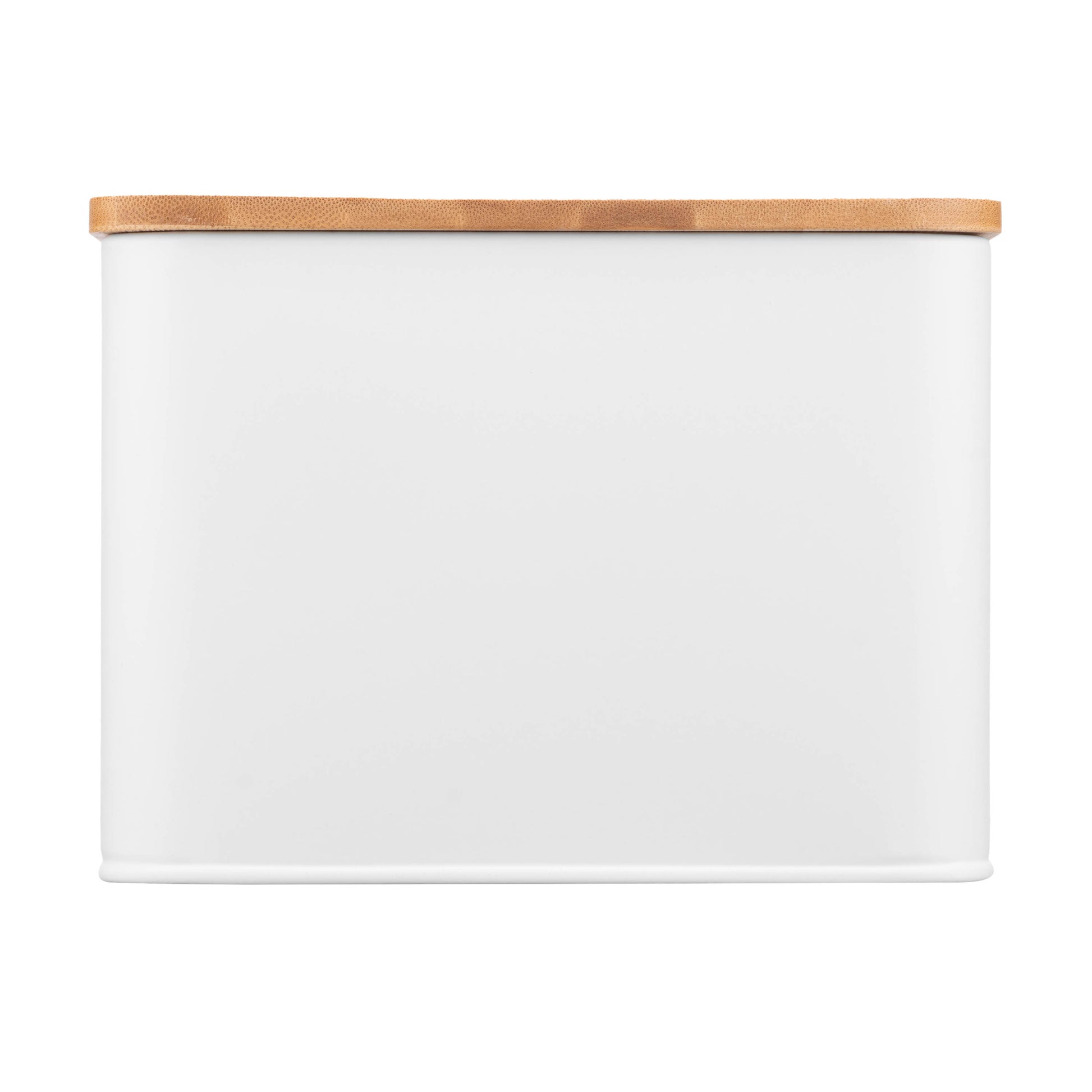 Ardesto Bread bin Midori 33х18х13cm, metal, bamboo, white