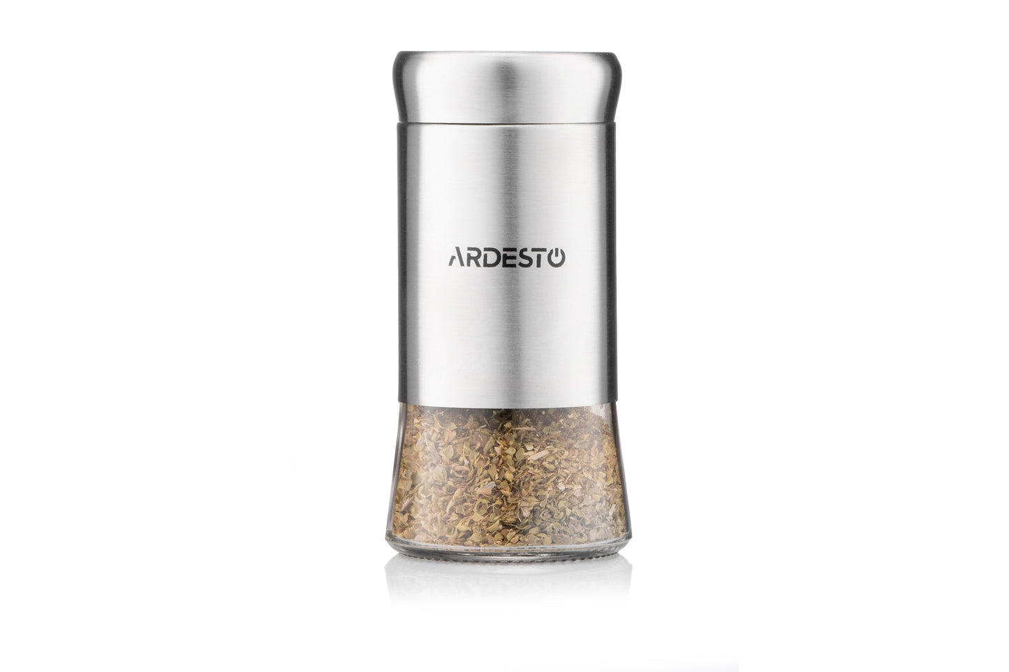 Ardesto Spices Shakers Set Gemini, 2 pcs, stainless steel, glass