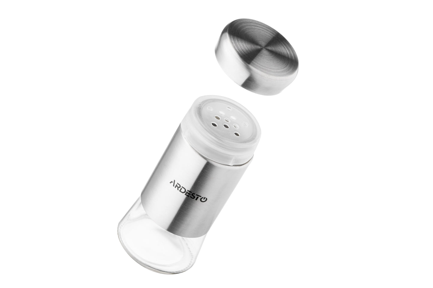 Ardesto Spices Shakers Set Gemini, 2 pcs, stainless steel, glass