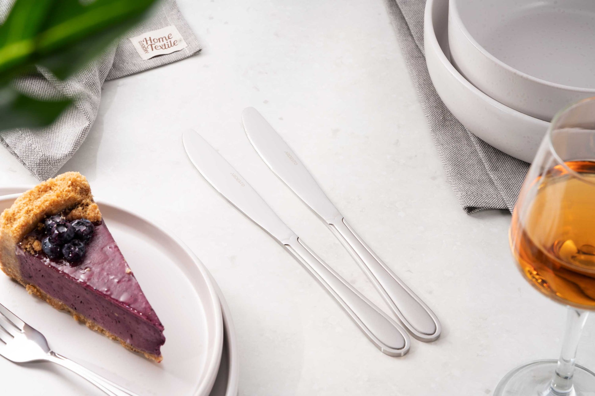 Ardesto Table knives set Gemini Venice, 2 pcs, stainless steel