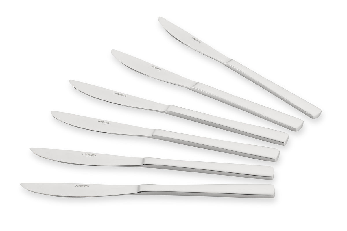 Ardesto Table knives set Black Mars Vanessa, 6pcs, stainless steel