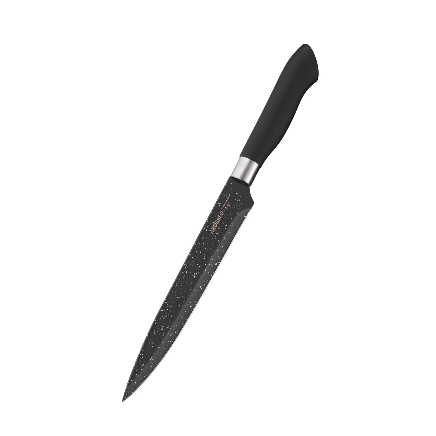 Ardesto Knives Set with block Gemini, 6pcs, stainless steel, plastic, black