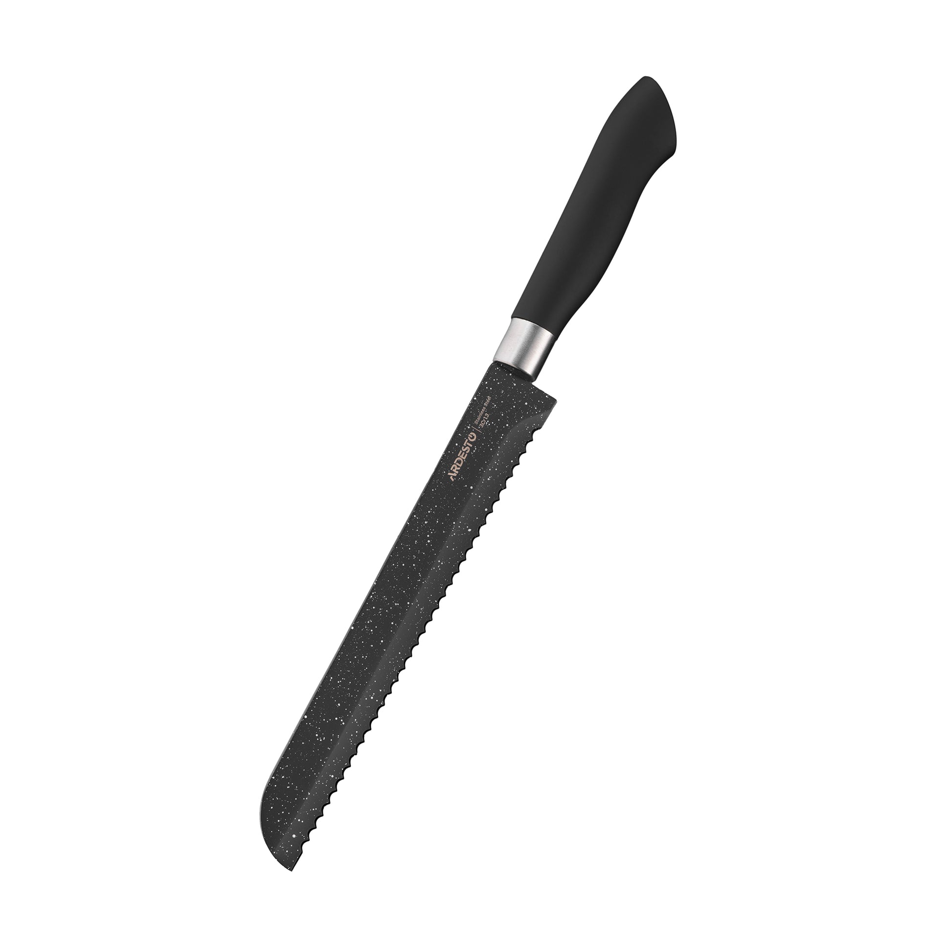 Ardesto Knives Set with block Gemini, 6pcs, stainless steel, plastic, black