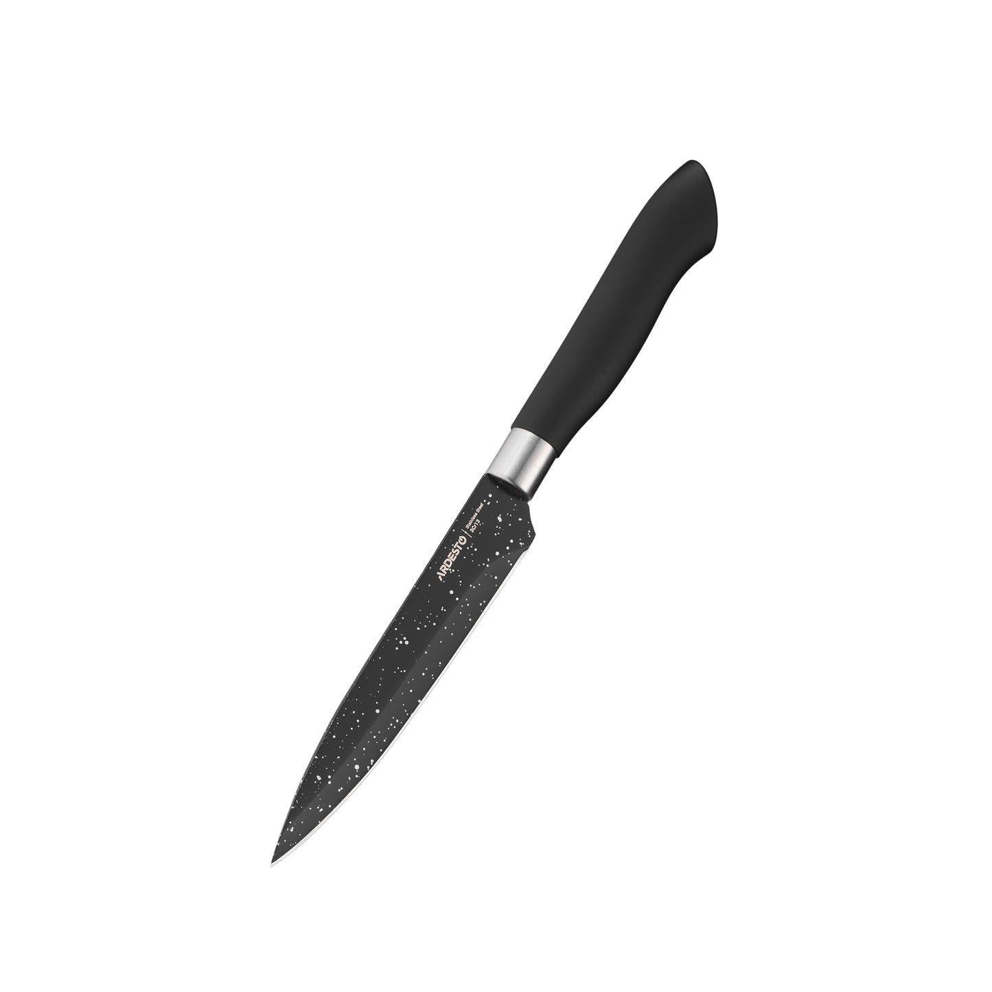 Ardesto Knives Set with block Gemini, 6pcs, stainless steel, plastic, black