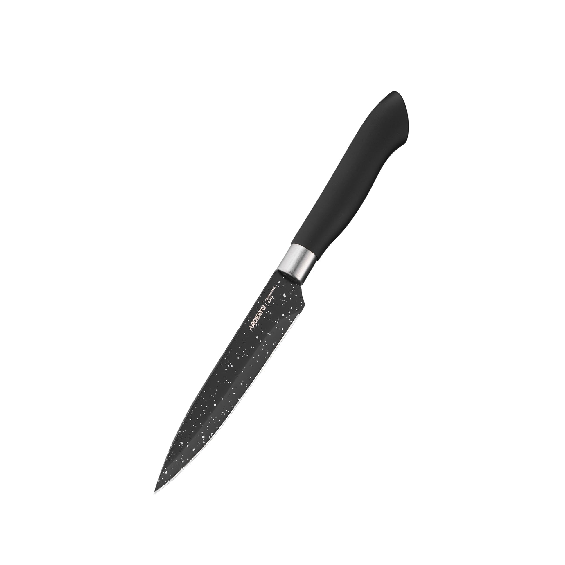 Ardesto Knives Set with block Gemini, 6pcs, stainless steel, plastic, black