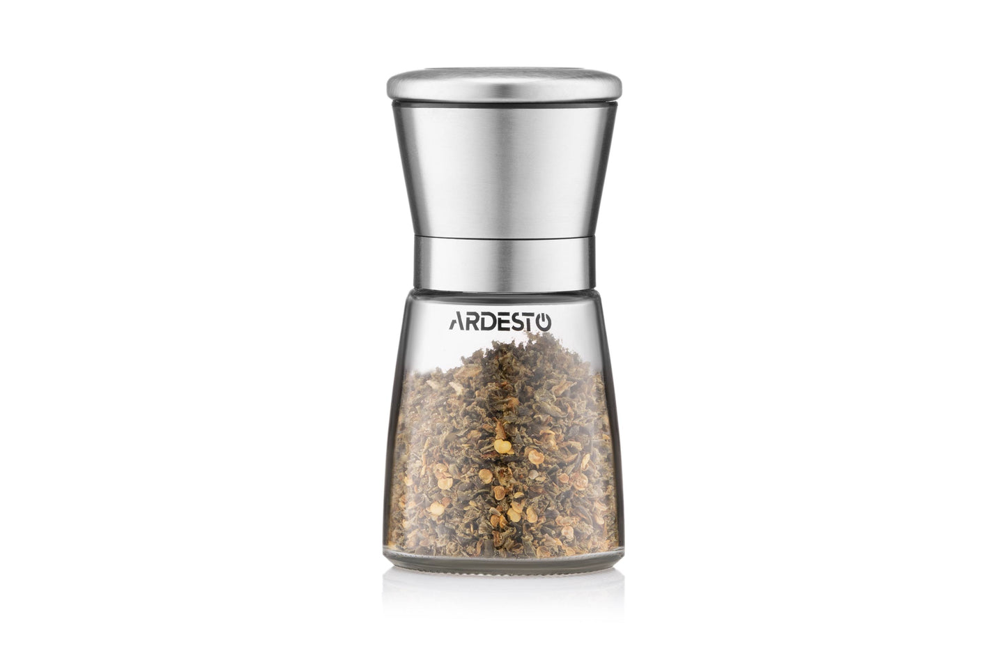 Ardesto Salt and Pepper Mill Gemini, glass, stainless steel