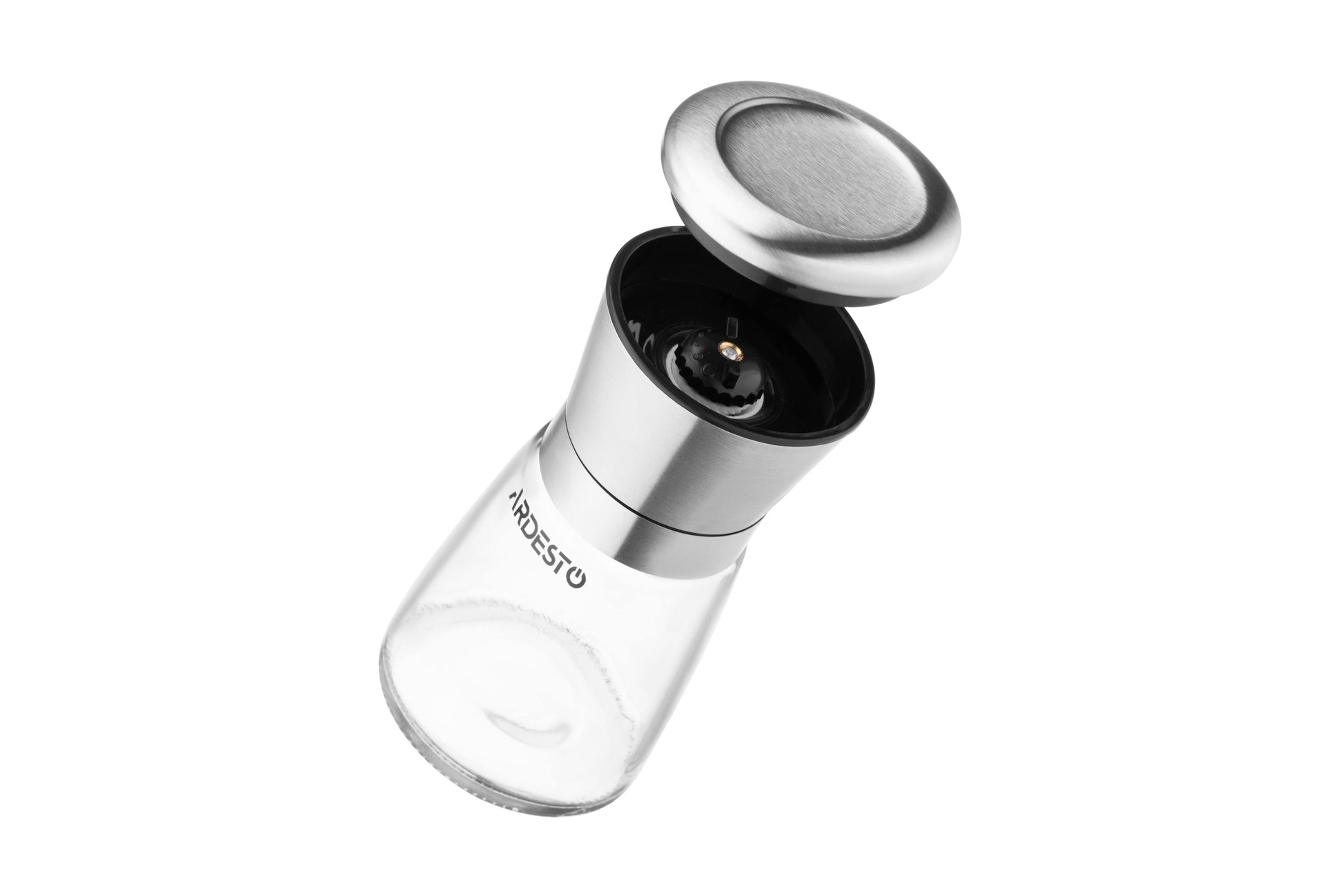 Ardesto Salt and Pepper Mill Gemini, glass, stainless steel