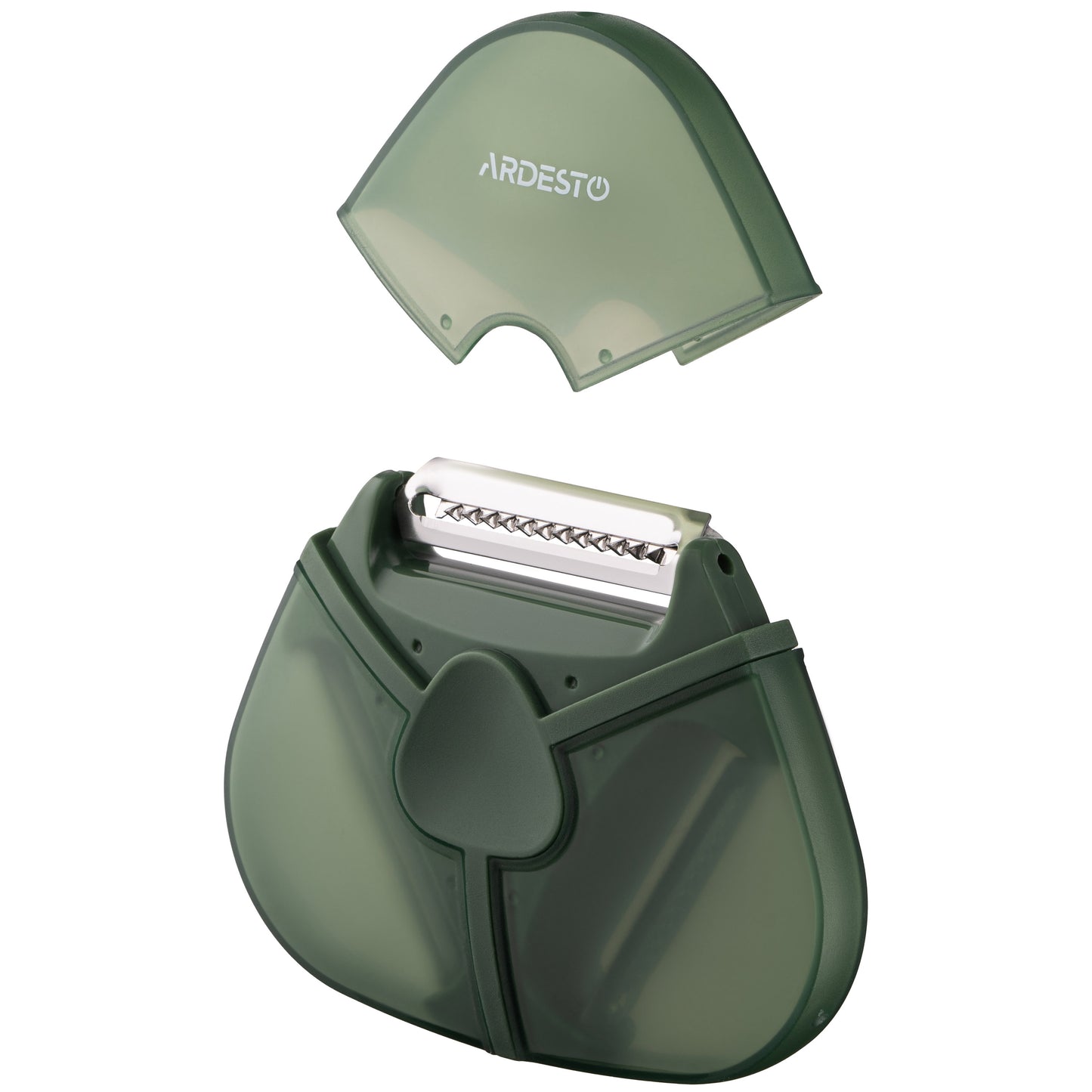 Ardesto Peeler 3 in 1 with case Gemini, stainless steel, plastic, green