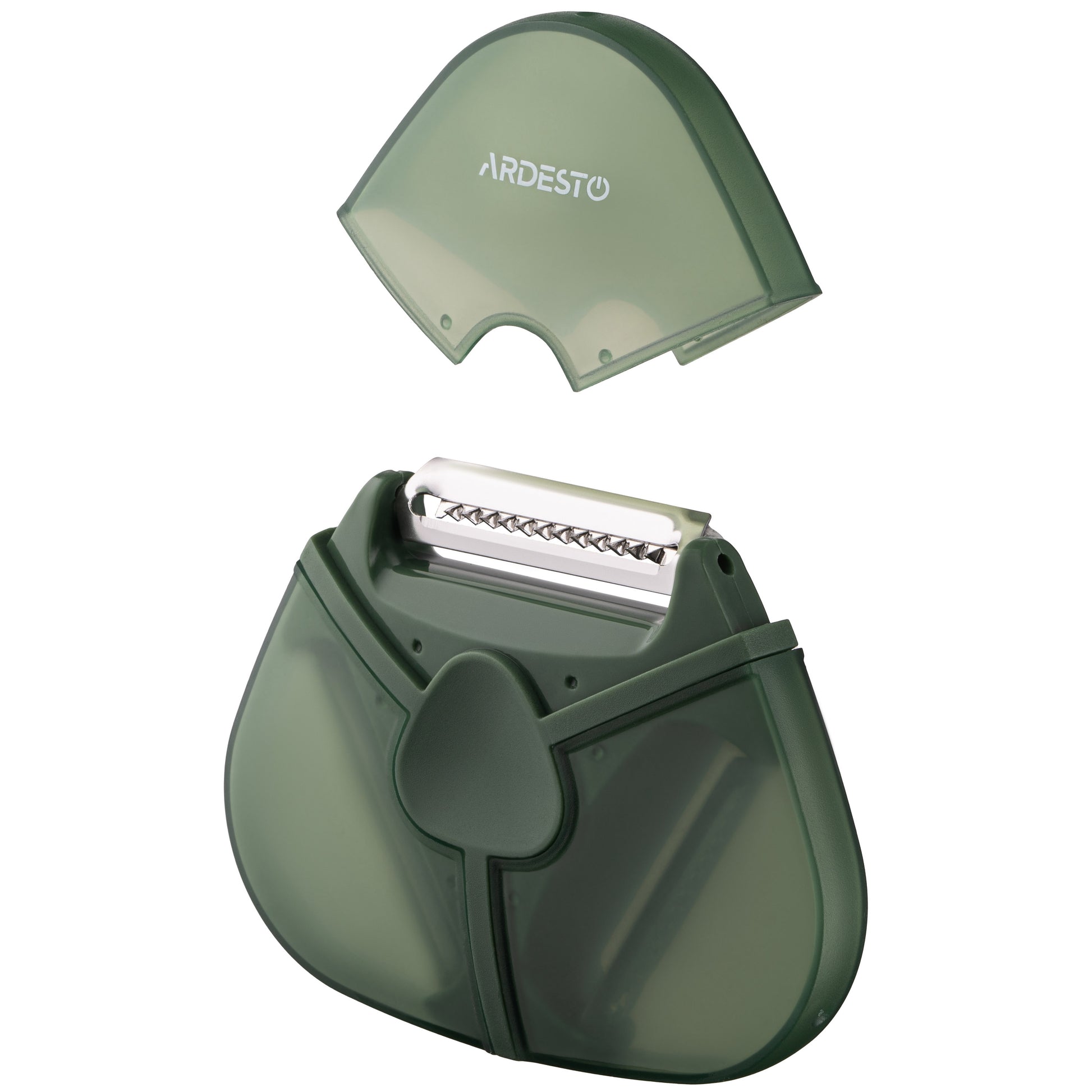 Ardesto Peeler 3 in 1 with case Gemini, stainless steel, plastic, green