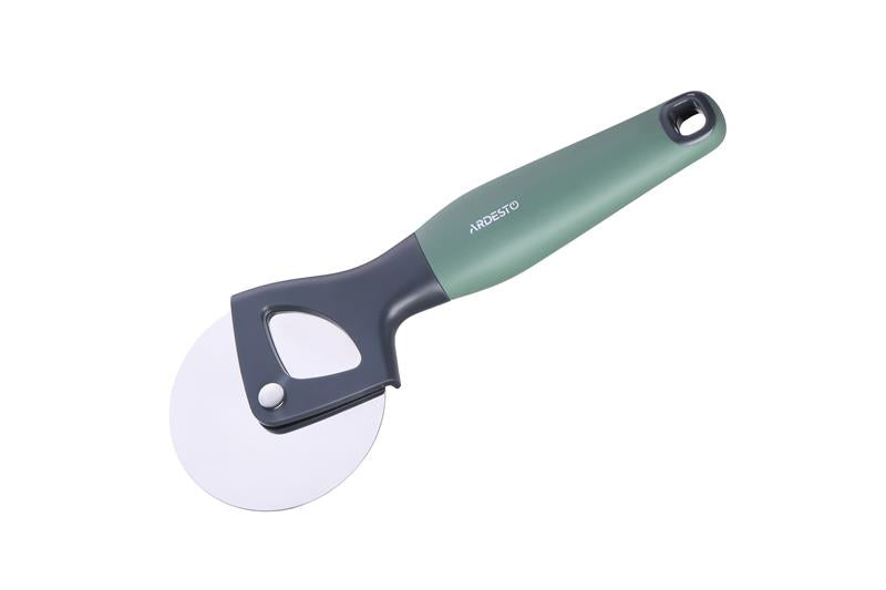 ARDESTO Pizza wheel  Gemini, gray/green, s/s, pp with soft touch