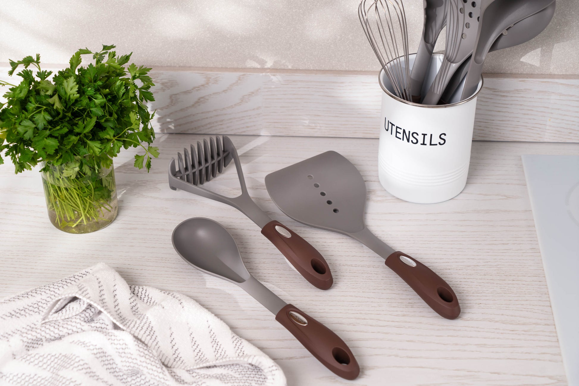 Ardesto Spoon Gemini, 32cm, nylon, gray-brown